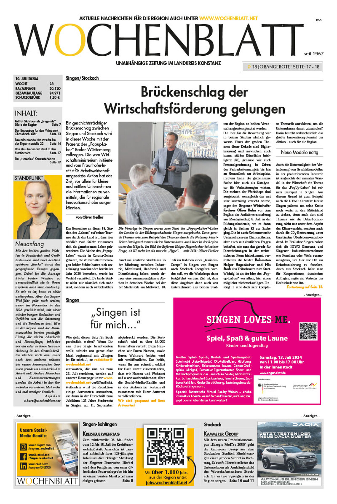 Ausgabe 28 vom 10. Juli 2024