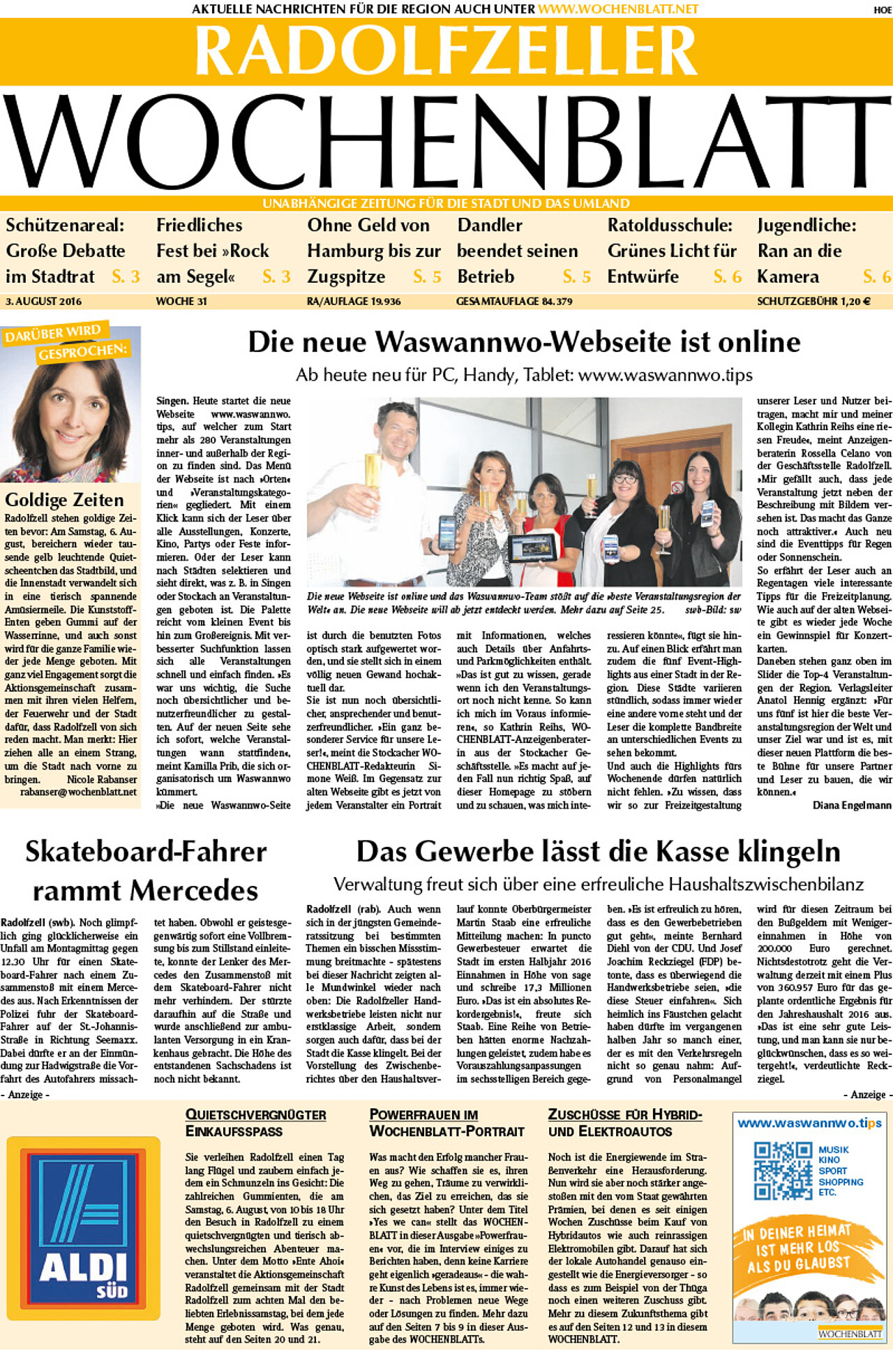 Ausgabe 31 vom 03. August 2016
