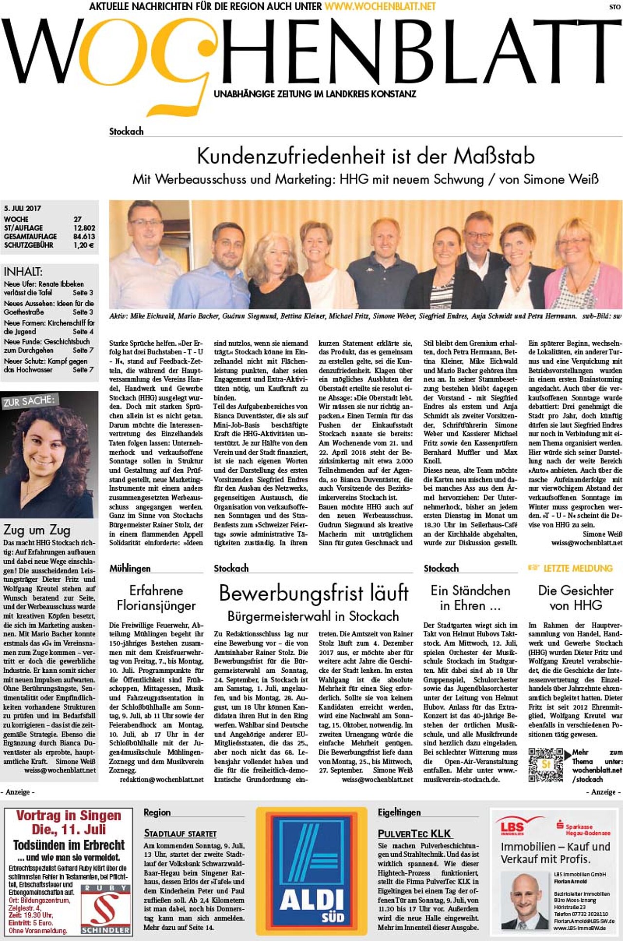 Ausgabe 27 vom 05. Juli 2017