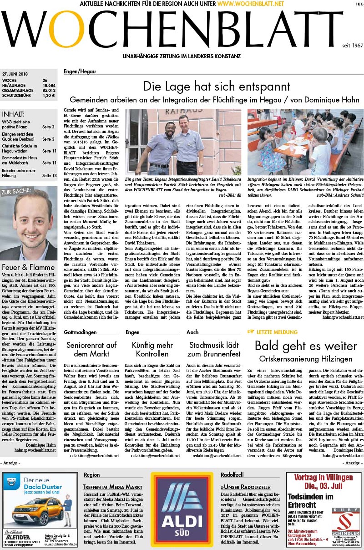 Ausgabe 26 vom 27. Juni 2018