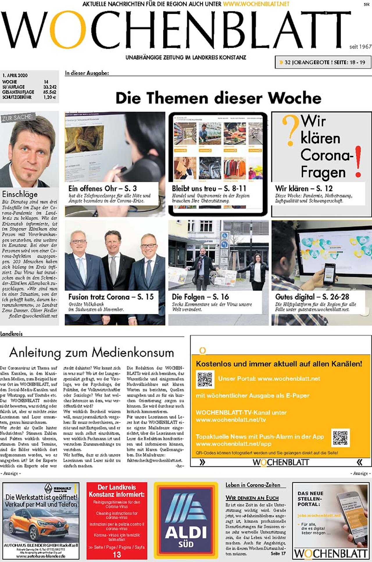 Ausgabe 14 vom 01. April 2020
