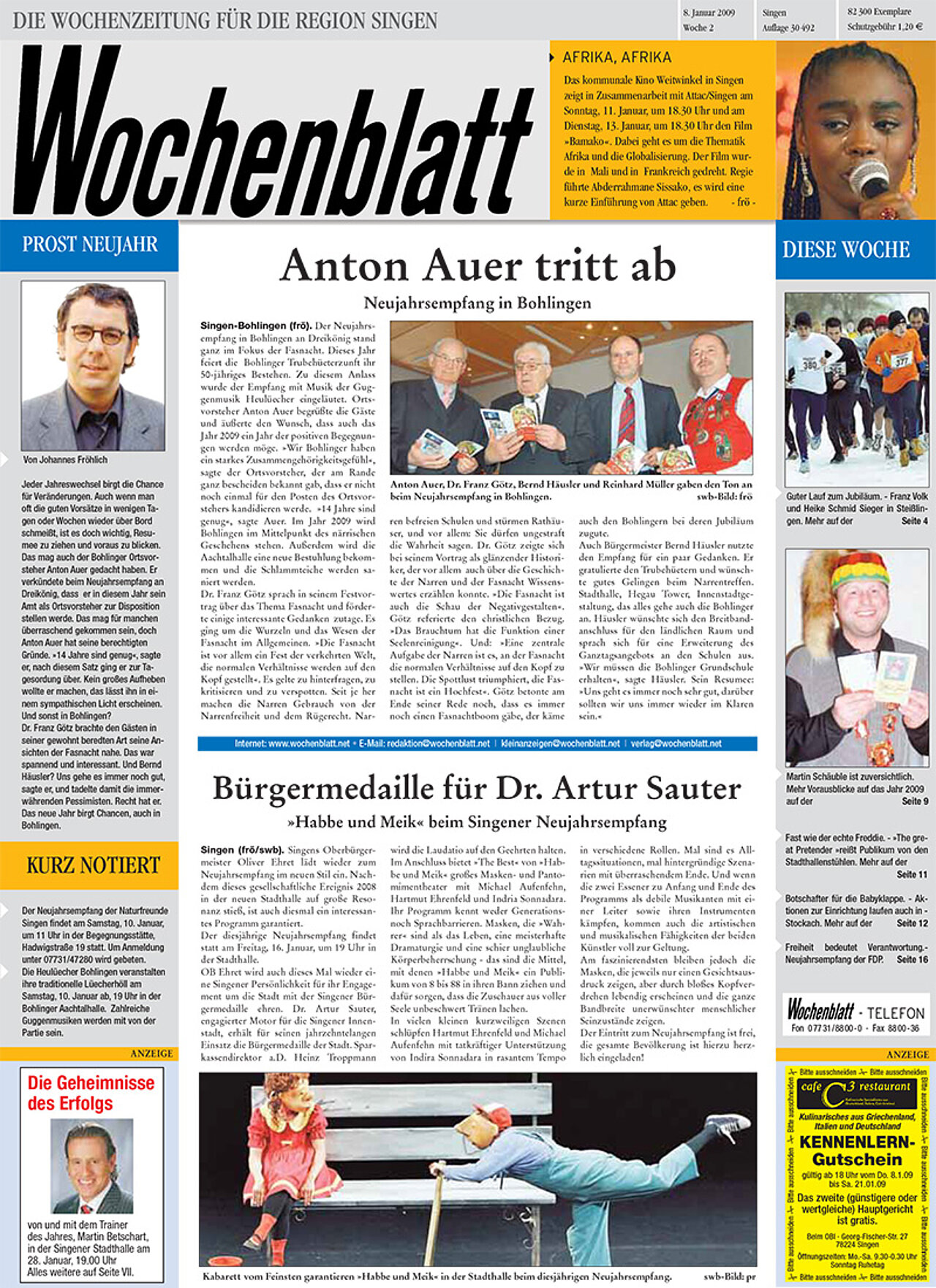 Ausgabe 01 vom 08. Januar 2009