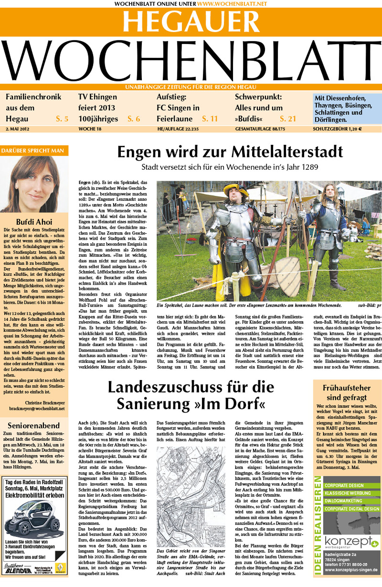 Ausgabe 18 vom 02. Mai 2012
