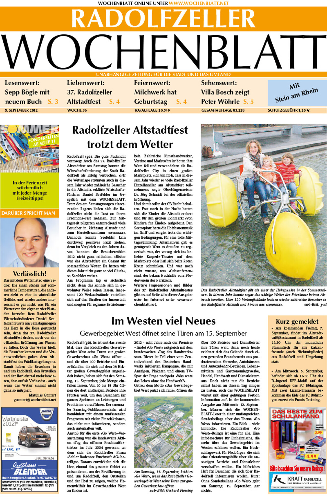 Ausgabe 36 vom 05. September 2012