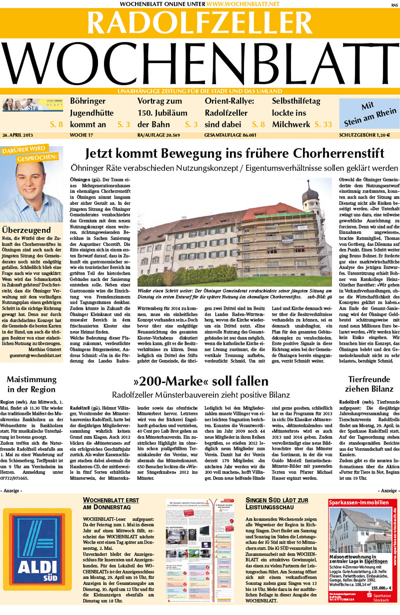Ausgabe 17 vom 24. April 2013
