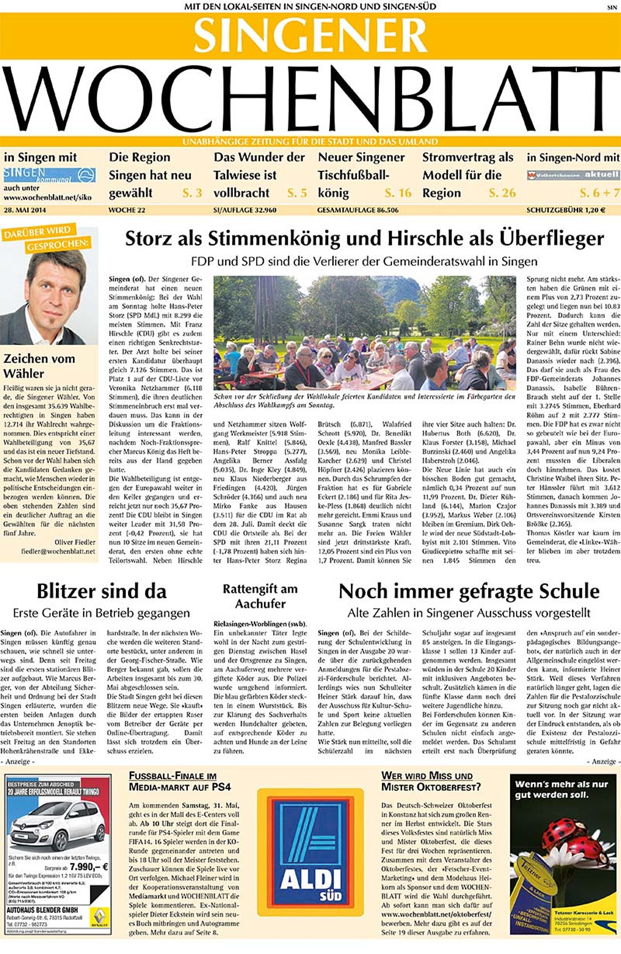 Ausgabe 22 vom 28. Mai 2014