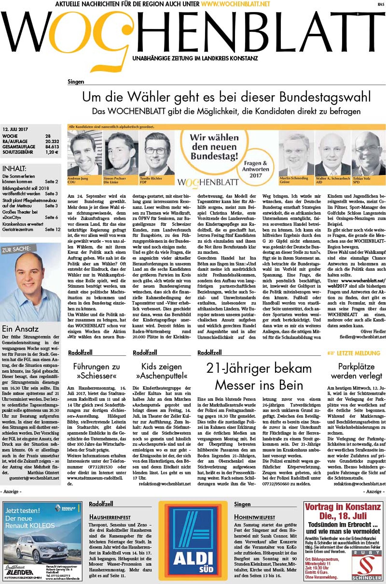 Ausgabe 28 vom 12. Juli 2017