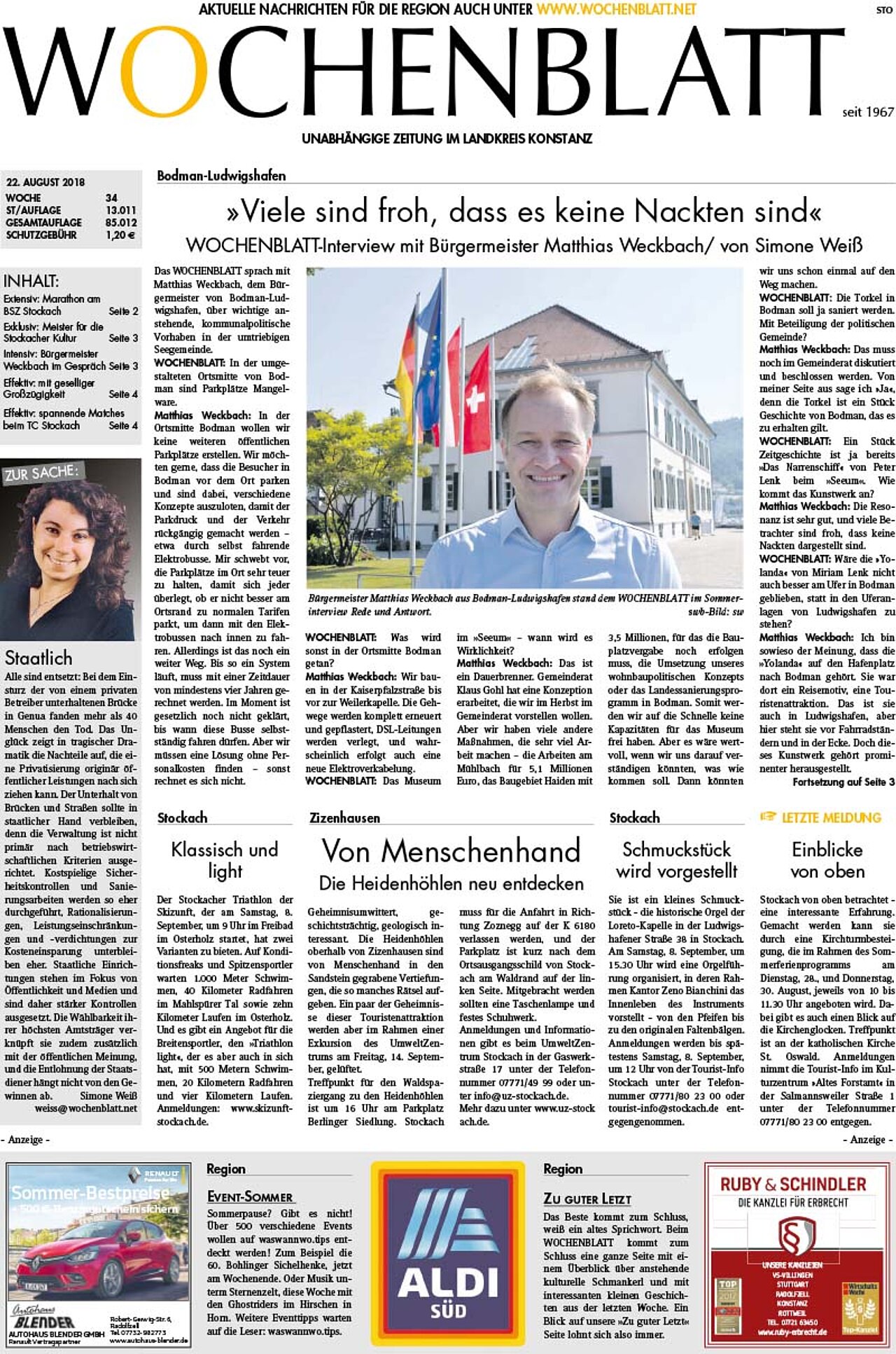 Ausgabe 34 vom 22. August 2018