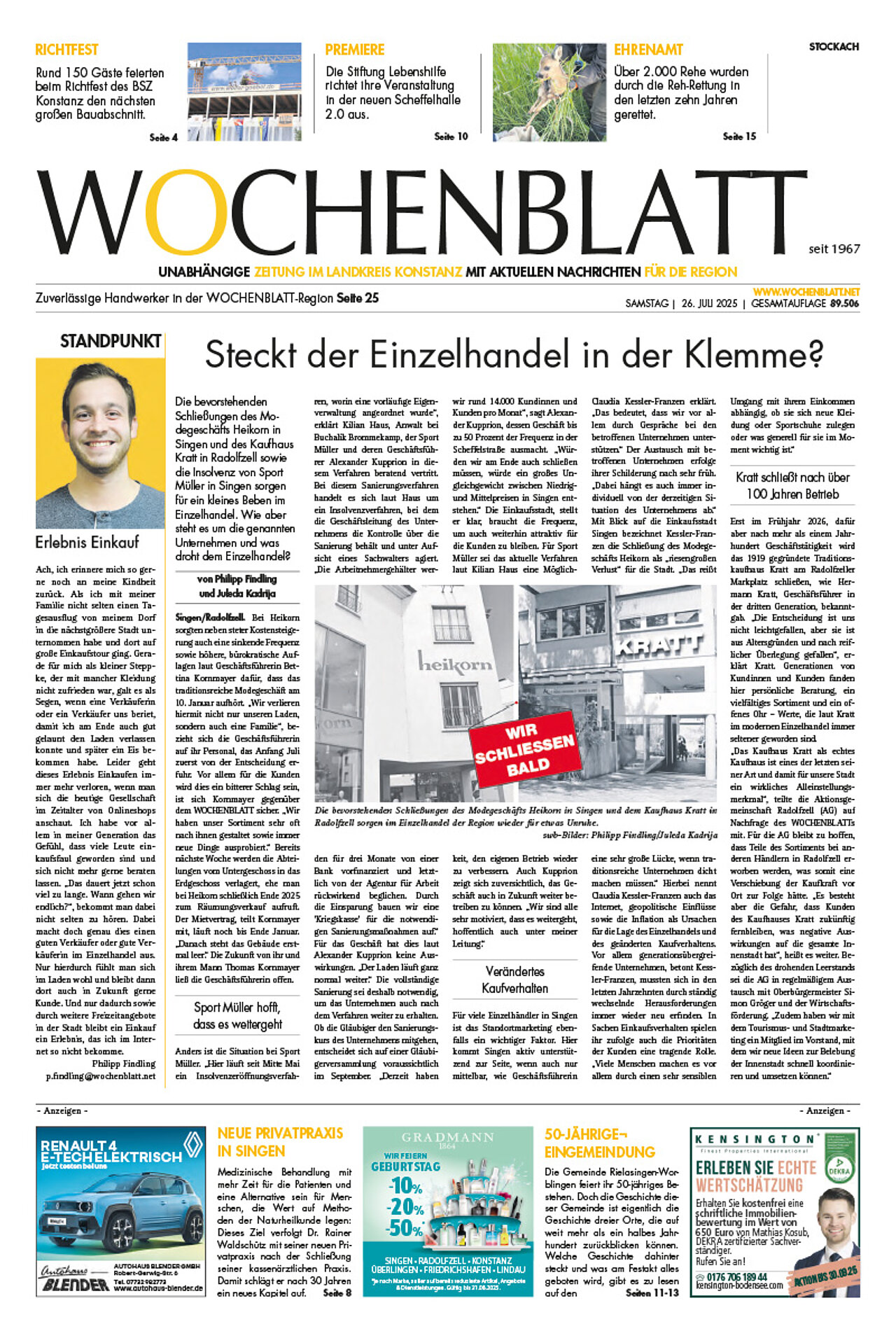 Ausgabe 30 vom 26. Juli 2025