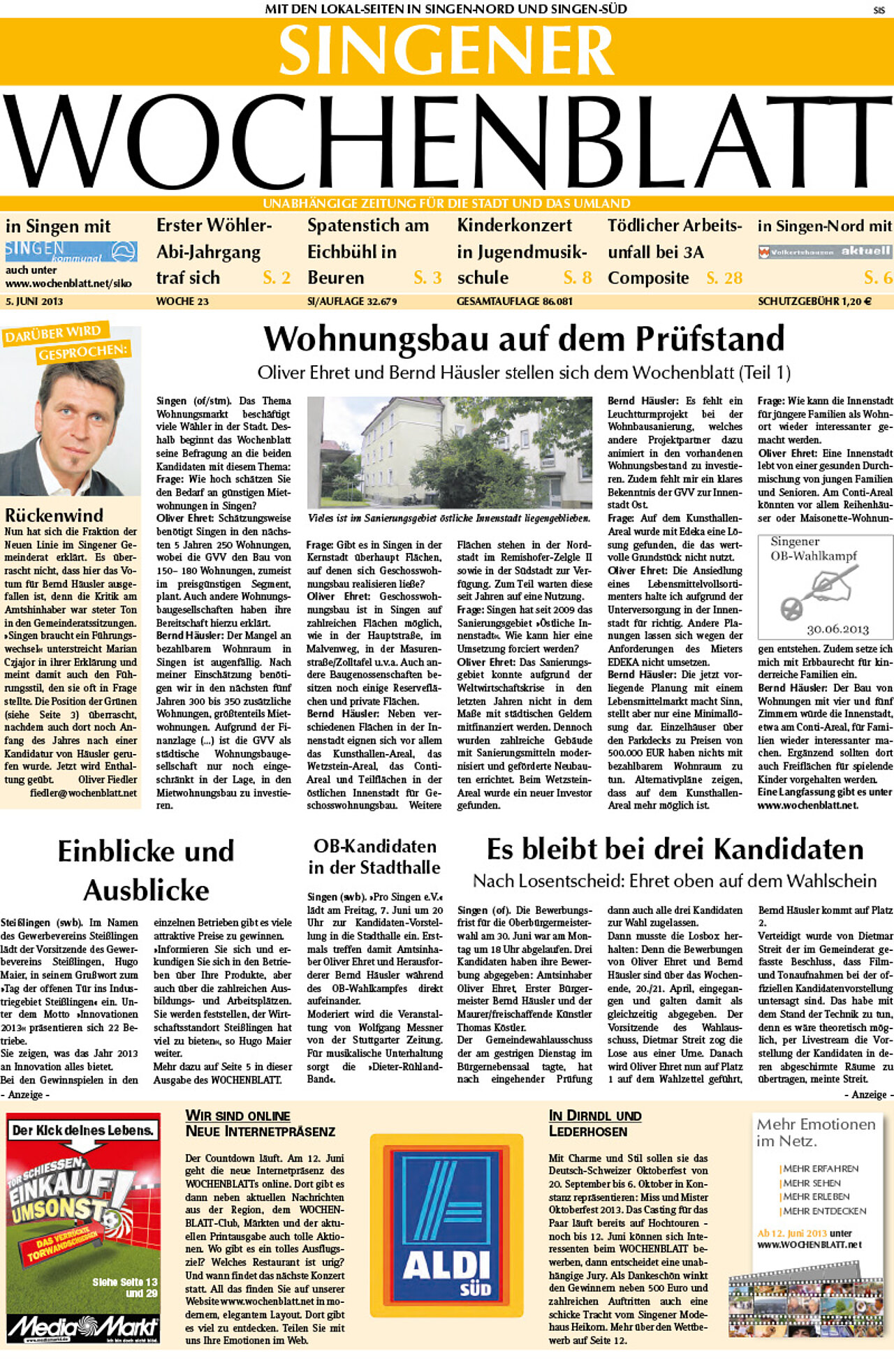 Ausgabe 23 vom 05. Juni 2013