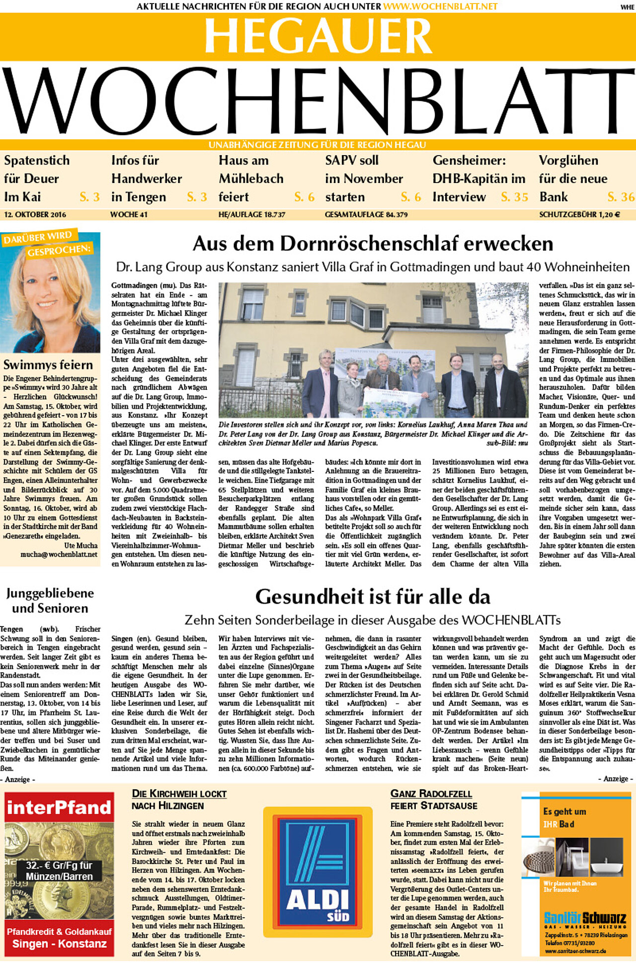 Ausgabe 41 vom 12. Oktober 2016