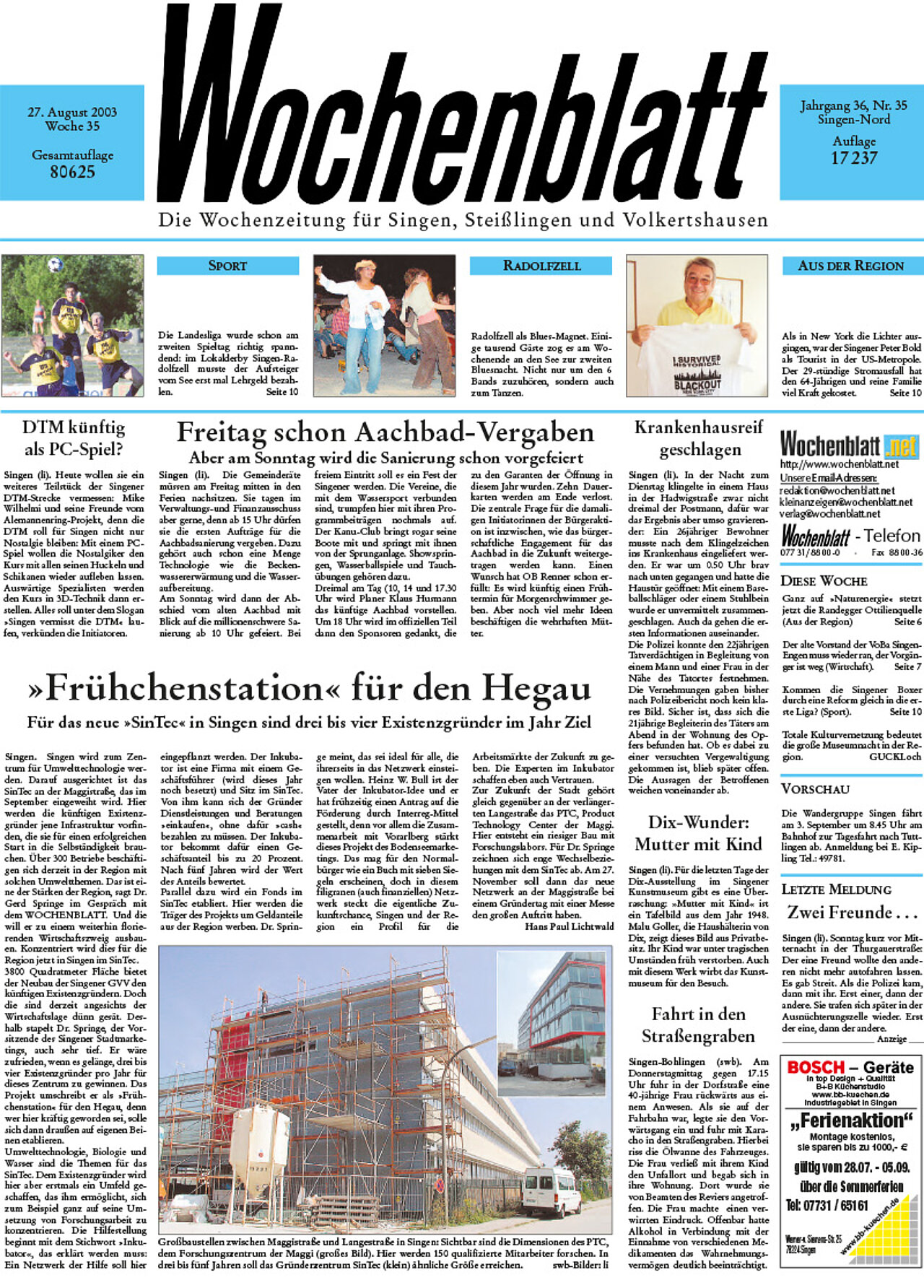 Ausgabe 35 vom 27. August 2003