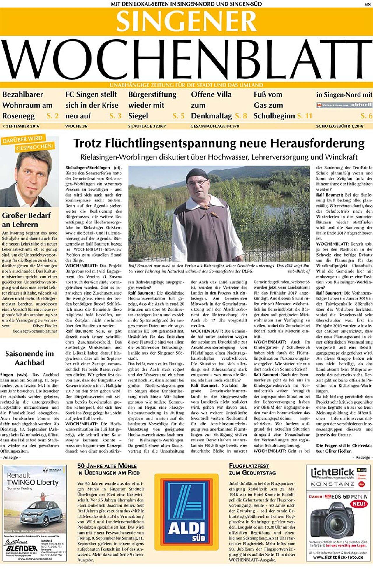 Ausgabe 36 vom 07. September 2016