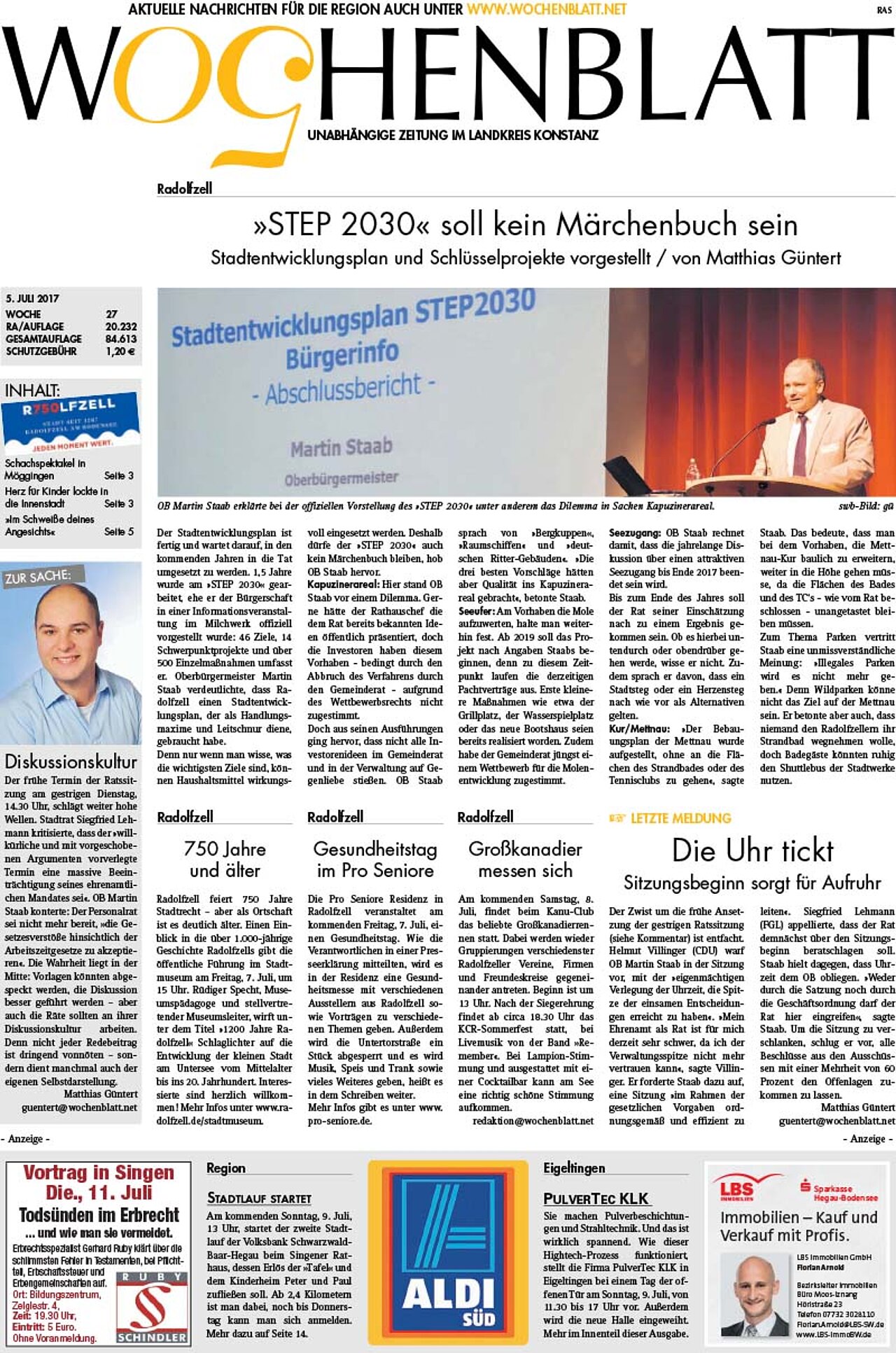 Ausgabe 27 vom 05. Juli 2017