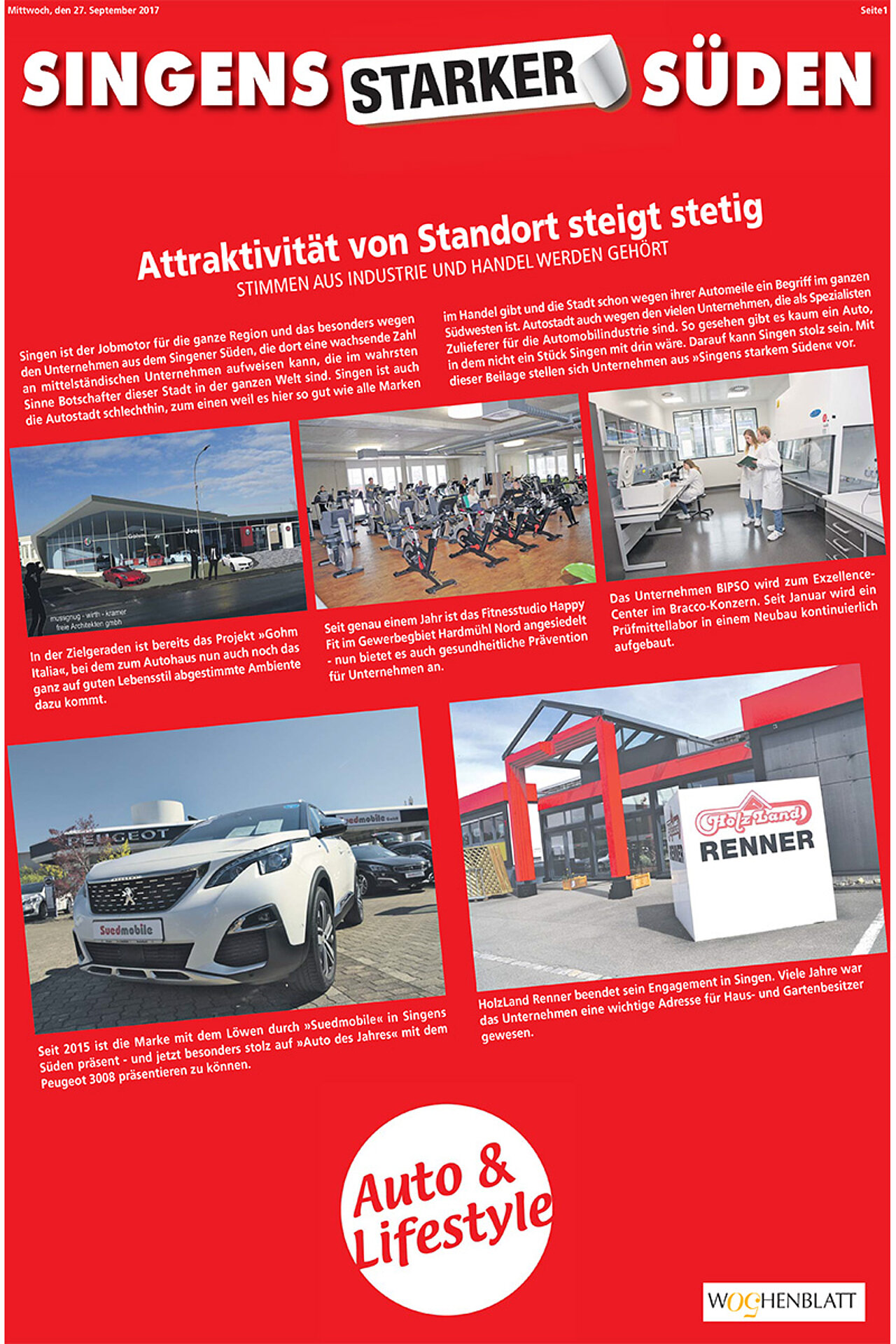 Sonderbeilage vom 27. September