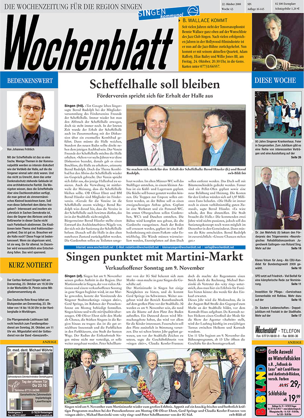 Ausgabe 43 vom 22. Oktober 2008