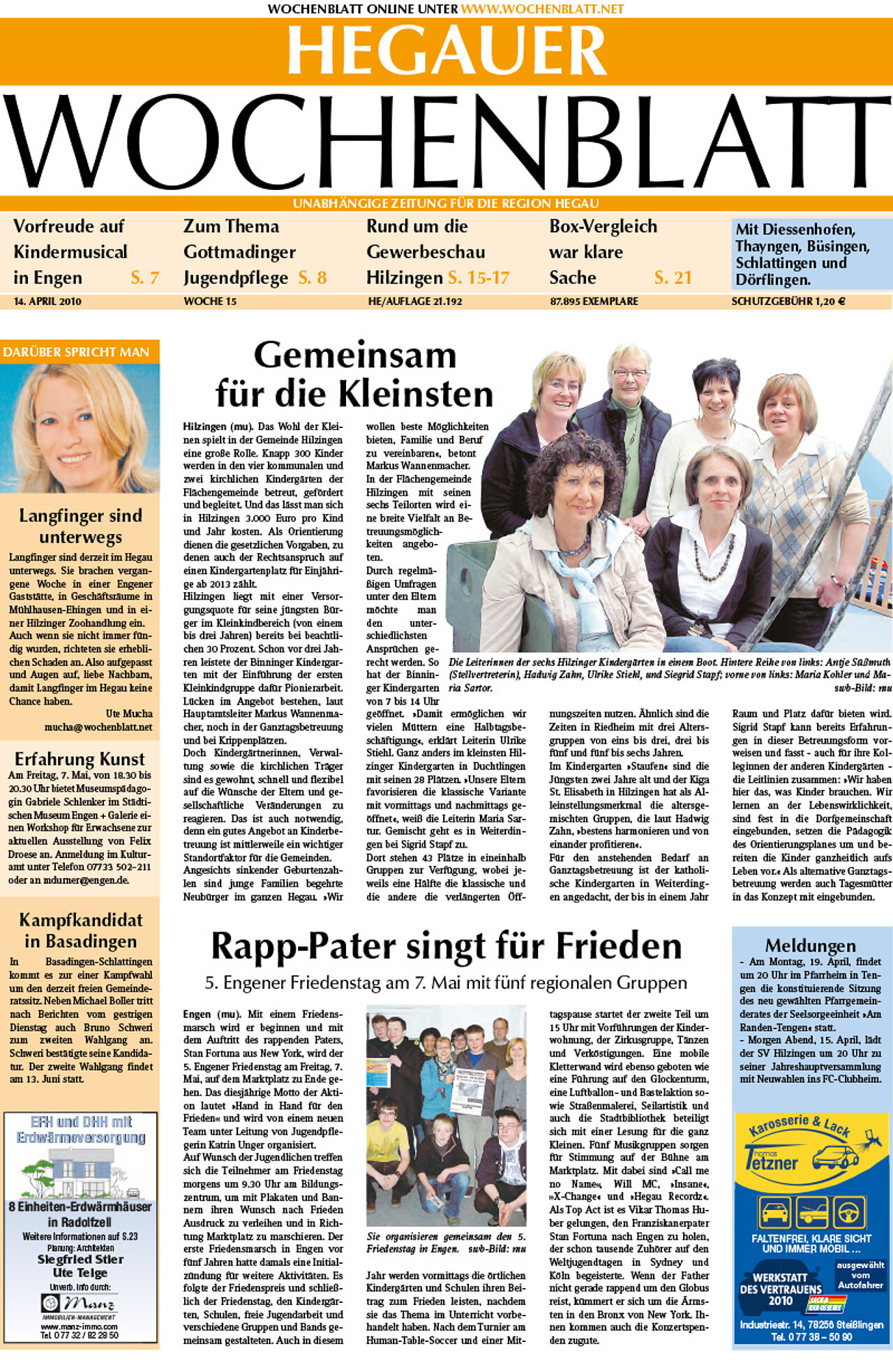 Ausgabe 15 vom 14. April 2010