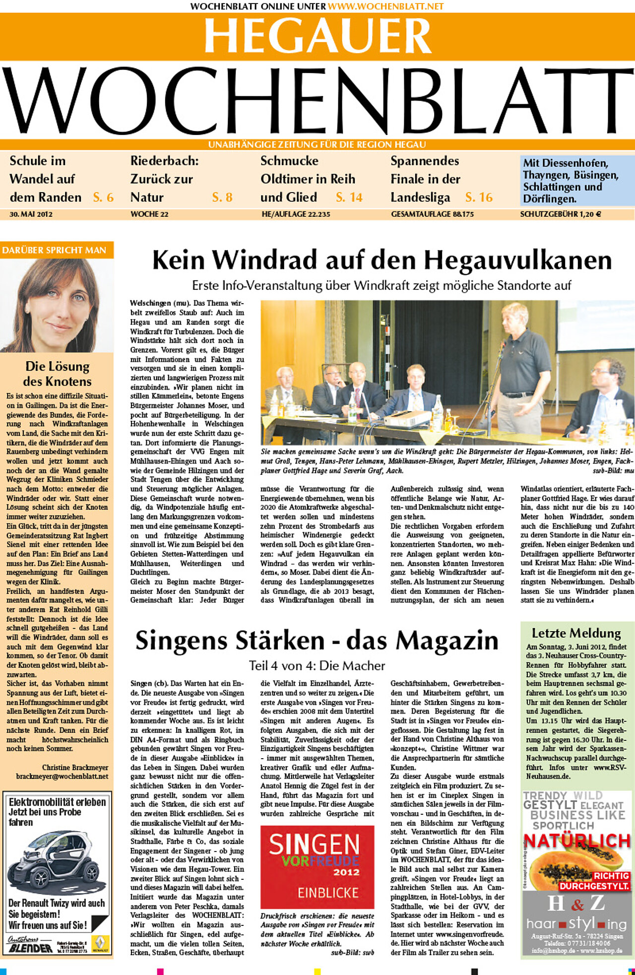 Ausgabe 22 vom 30. Mai 2012