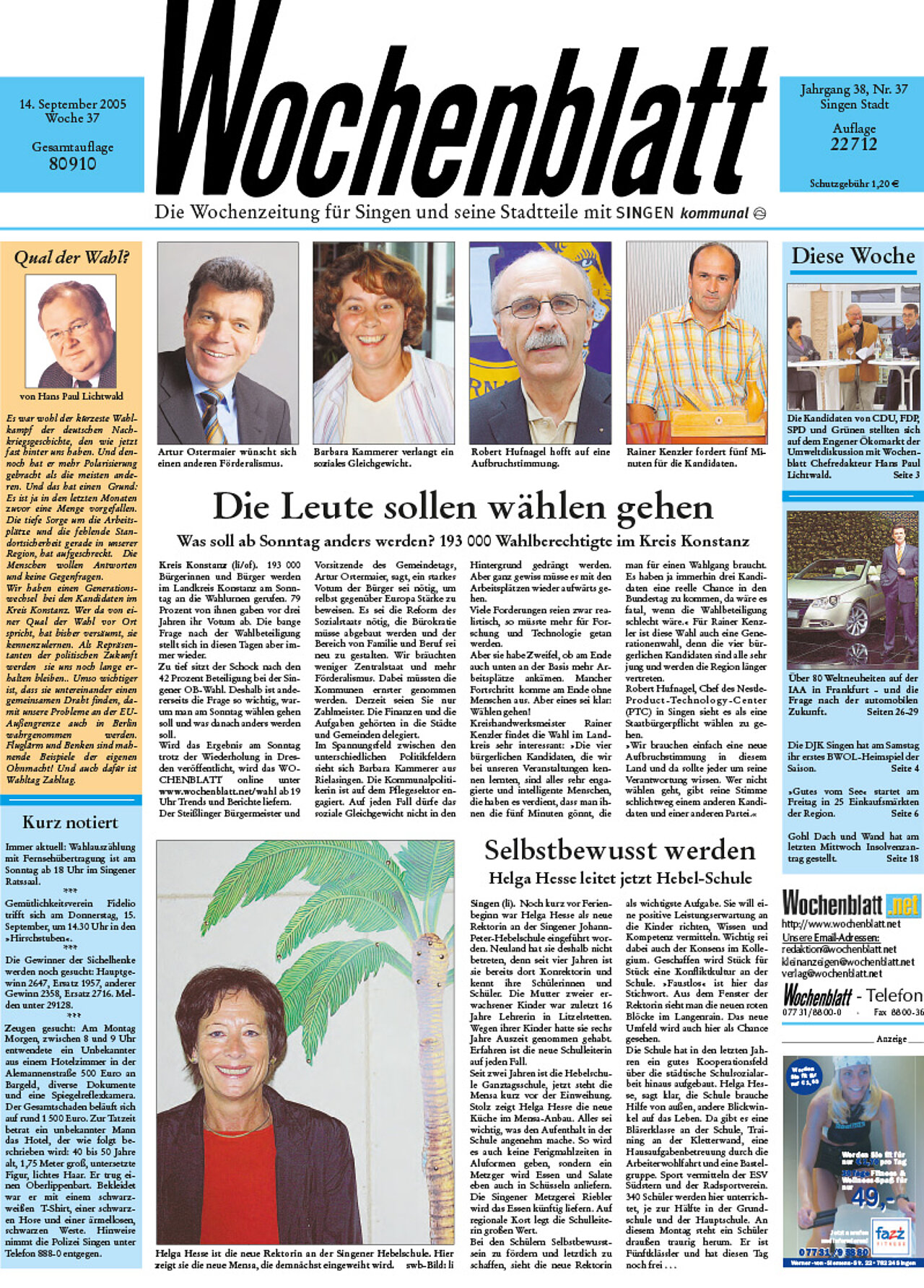 Ausgabe 37 vom 14. September 2005
