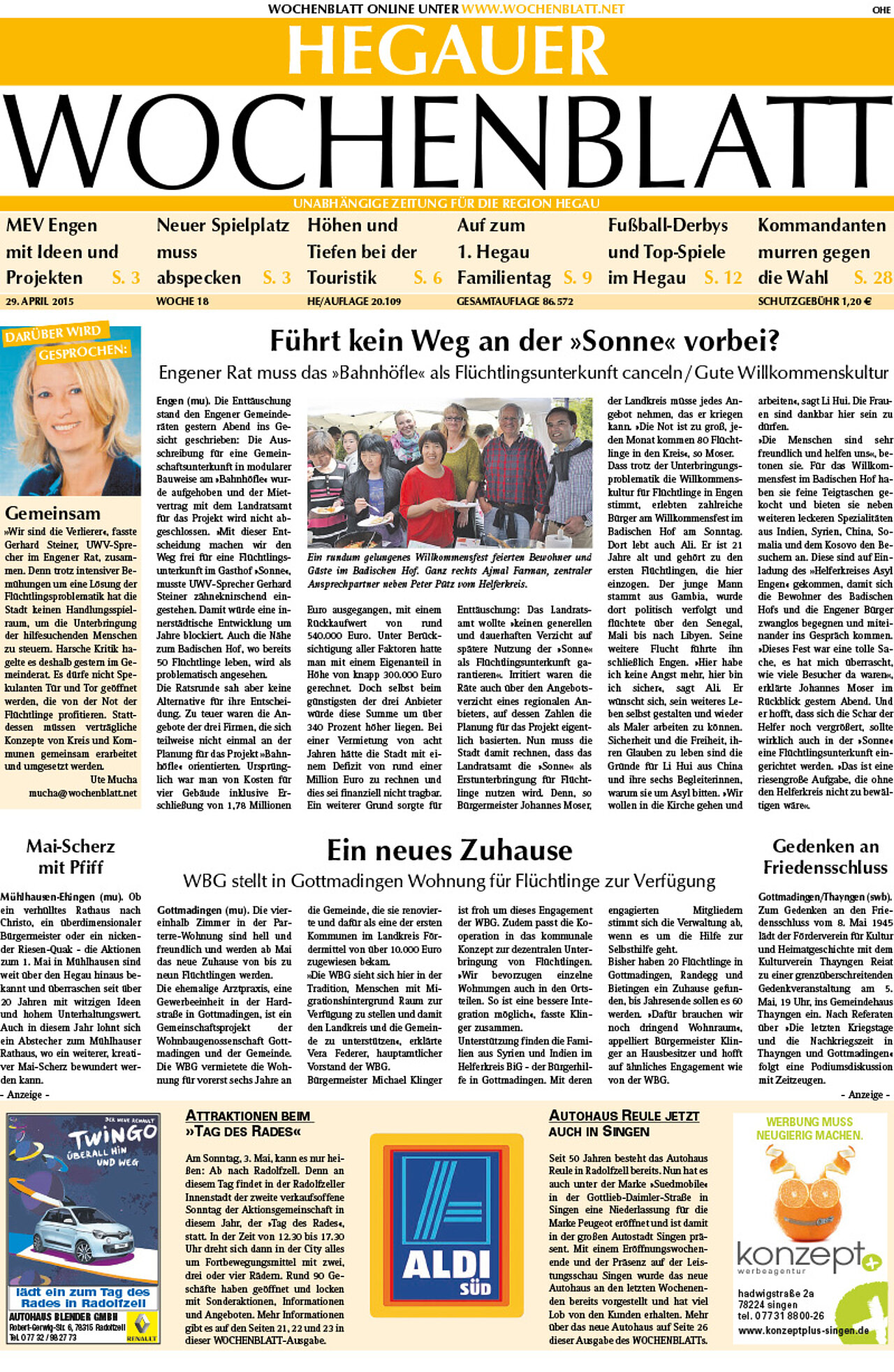 Ausgabe 18 vom 29. April 2015