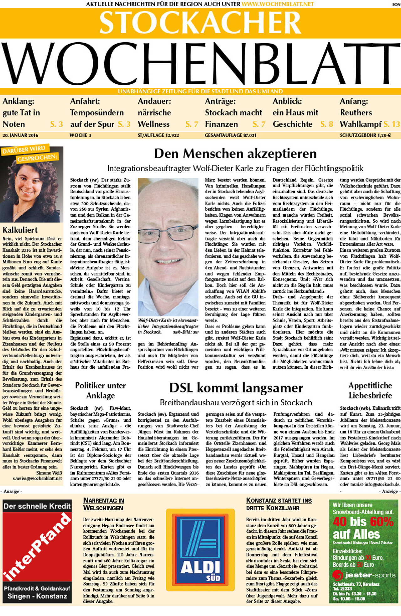 Ausgabe 03 vom 20. Januar 2016