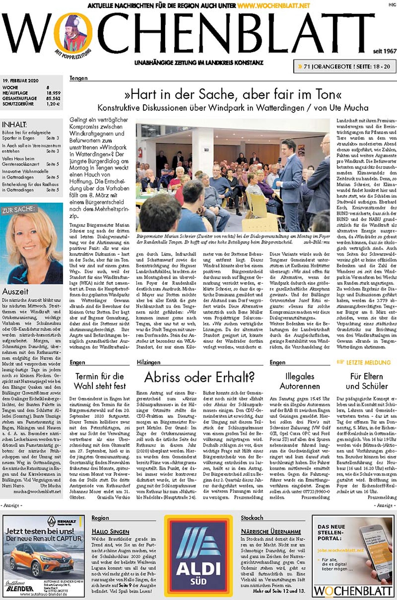 Ausgabe 08 vom 19. Februar 2020