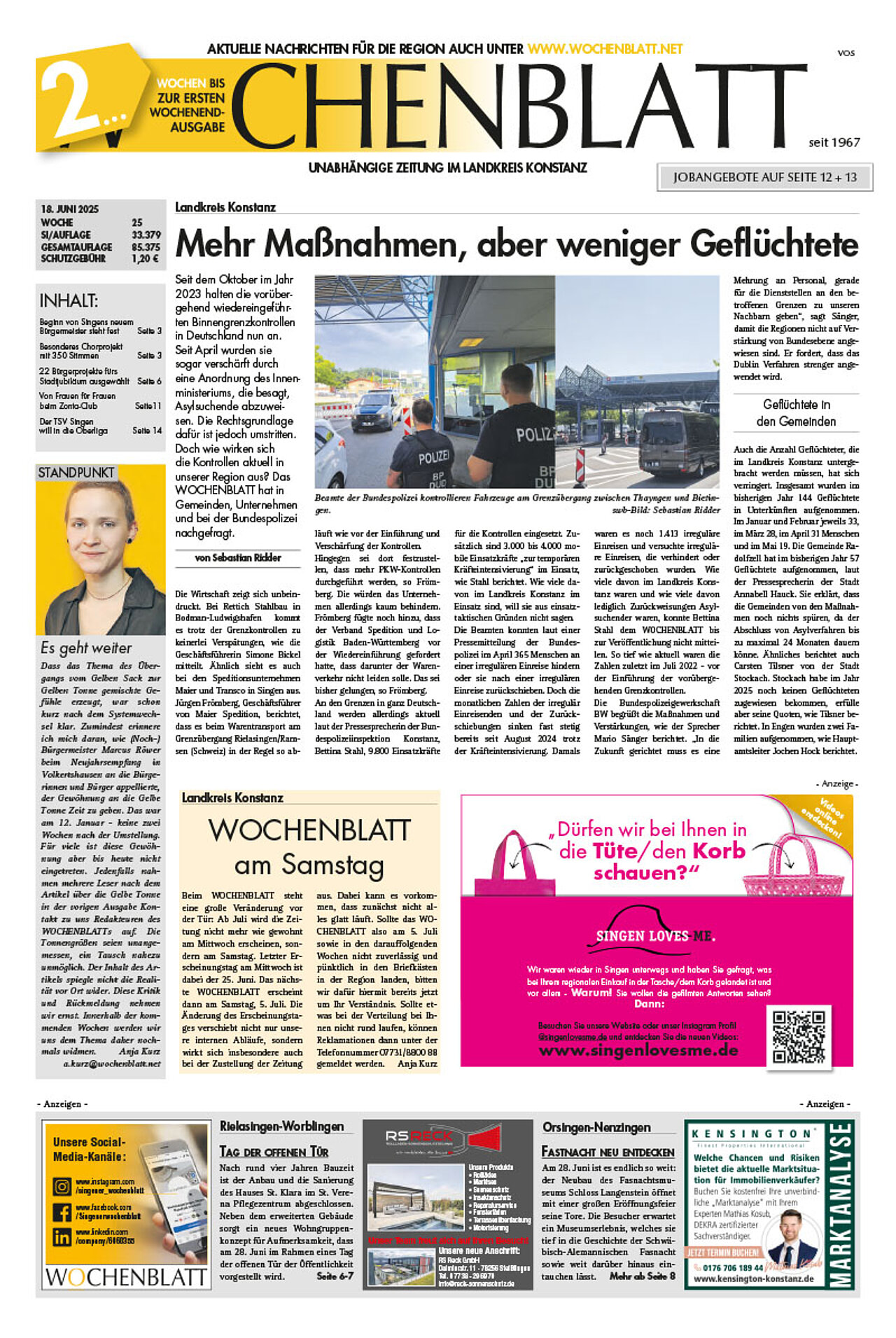 Ausgabe 25 vom 18. Juni 2025