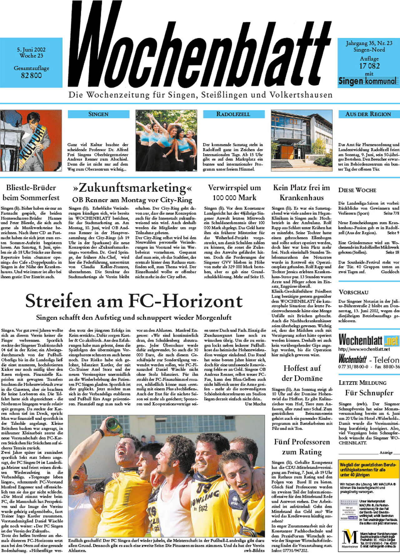 Ausgabe 23 vom 05. Juni 2002