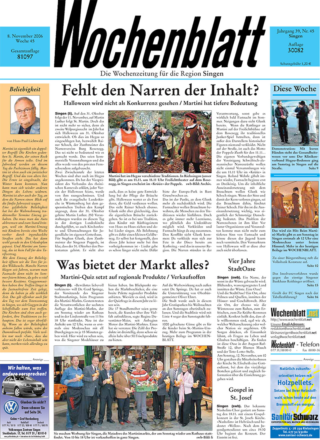 Ausgabe 45 vom 09. November 2006