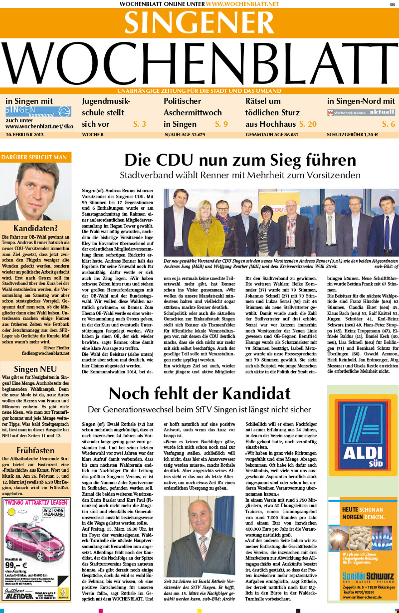 Ausgabe 08 vom 20. Februar 2013