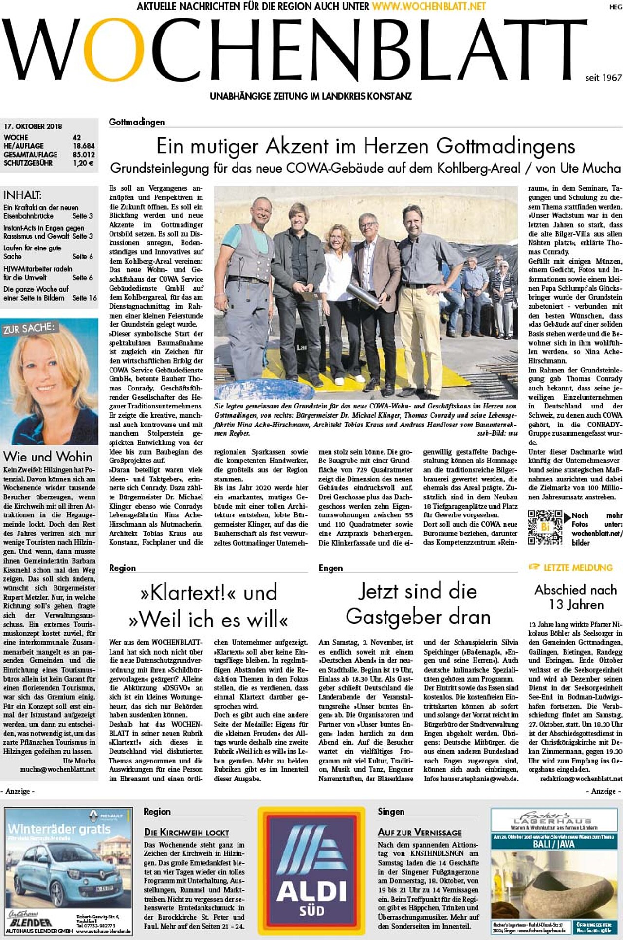 Ausgabe 42 vom 17. Oktober 2018