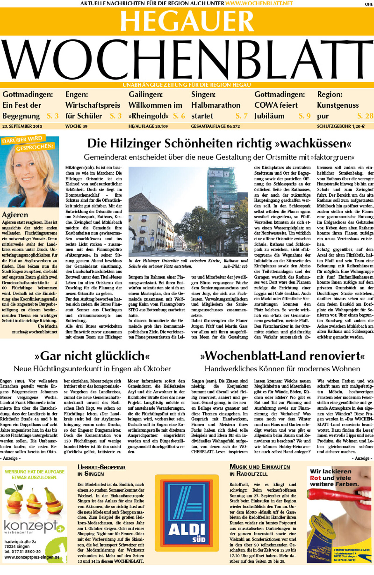 Ausgabe 39 vom 23. September 2015