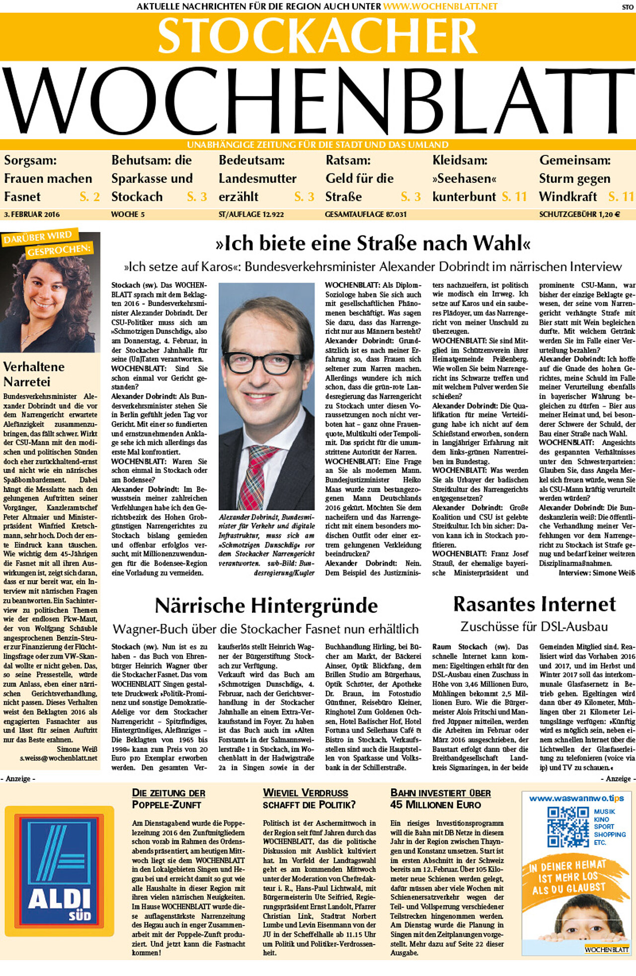 Ausgabe 05 vom 03. Februar 2016