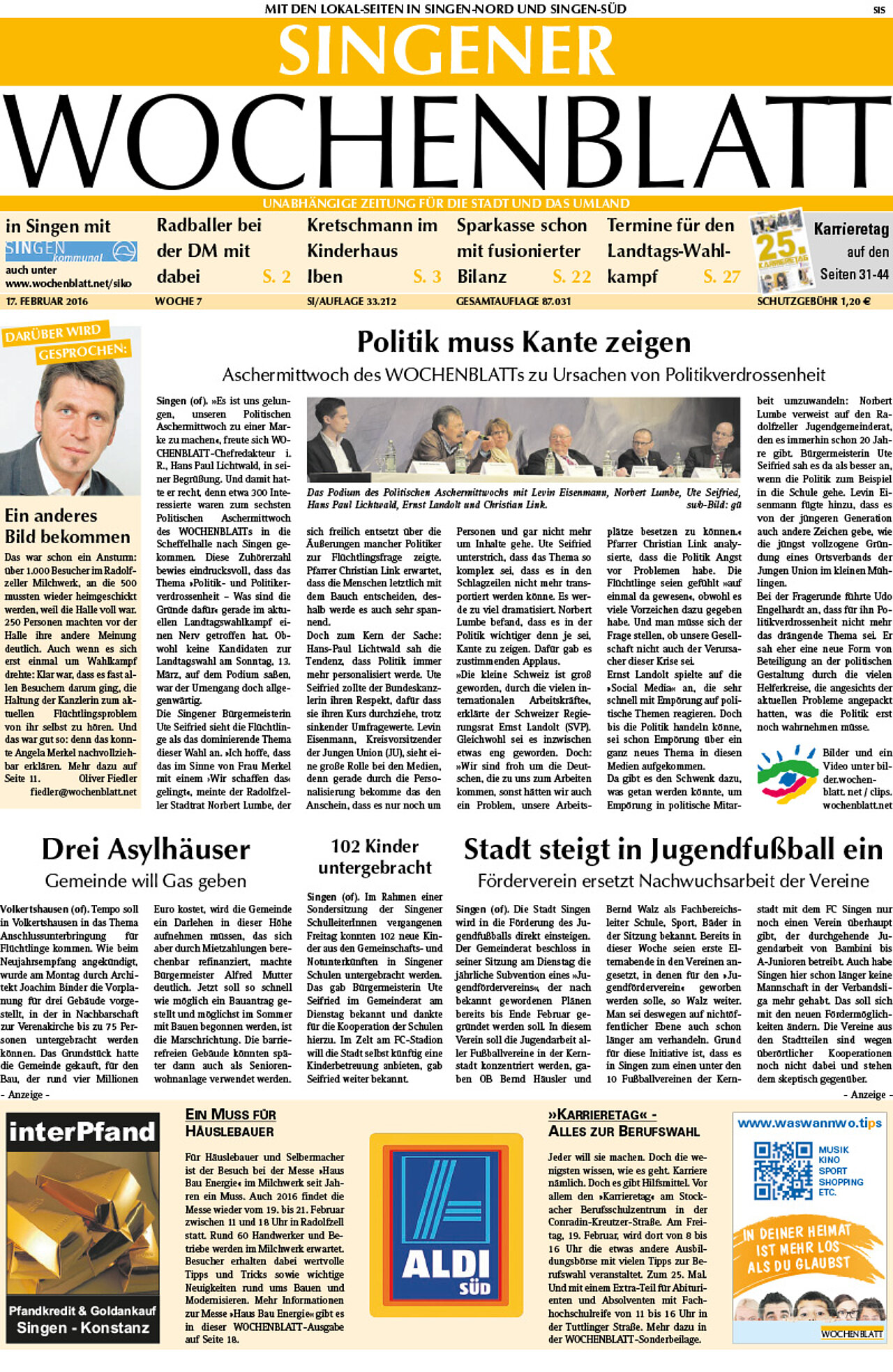 Ausgabe 07 vom 17. Februar 2016