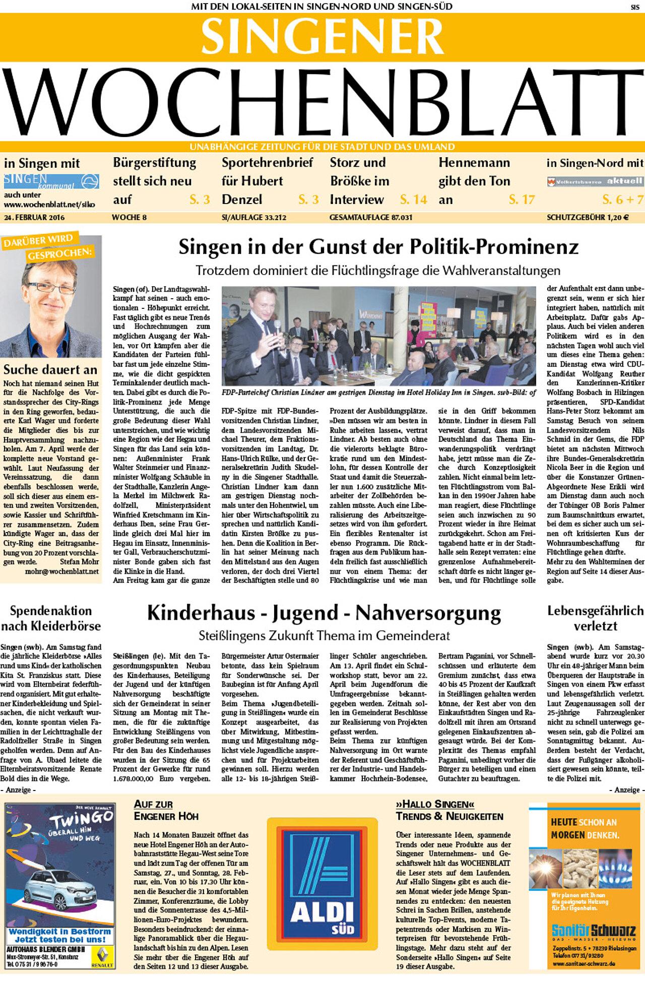 Ausgabe 08 vom 24. Februar 2016