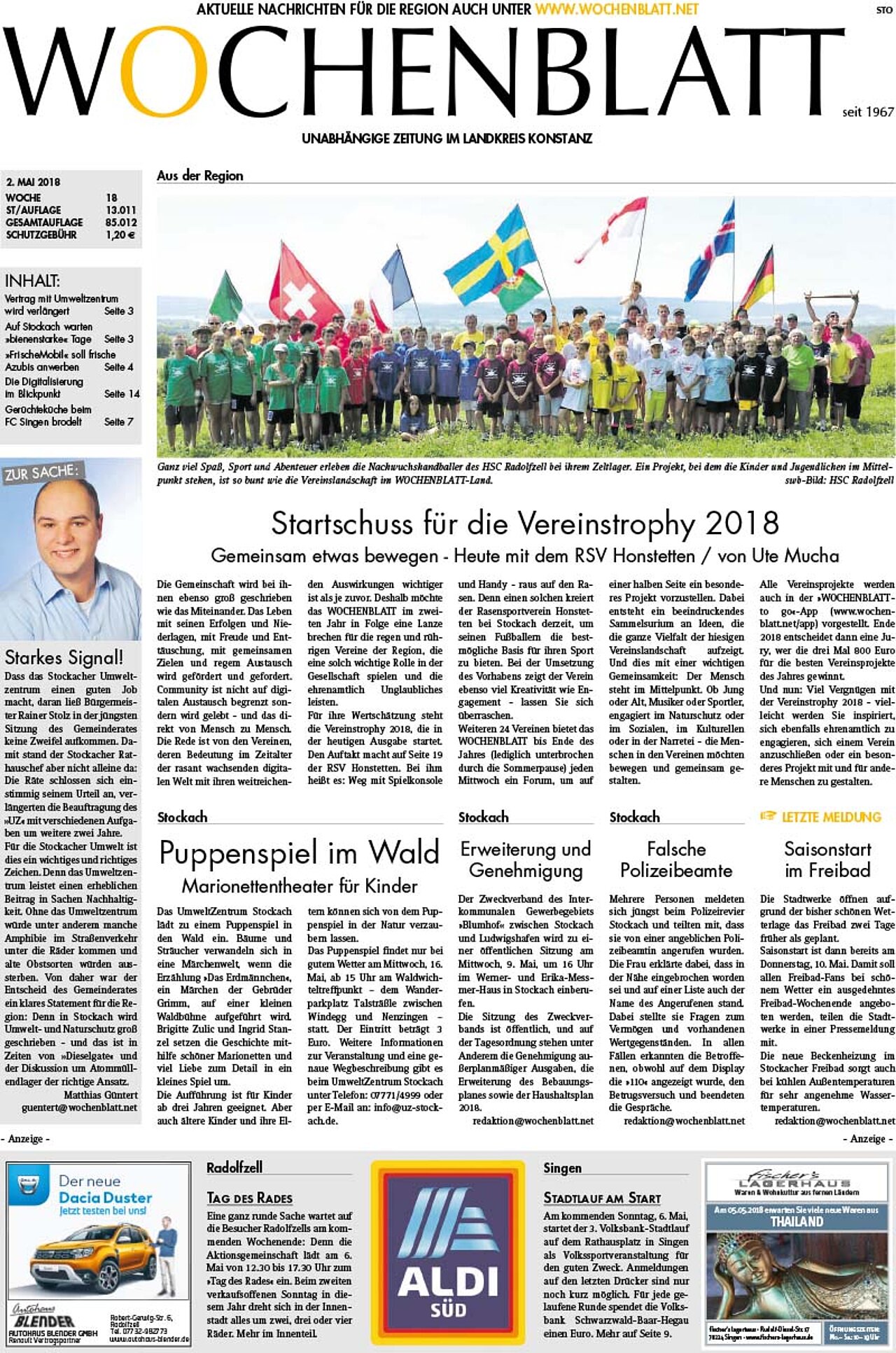 Ausgabe 18 vom 02. Mai 2018
