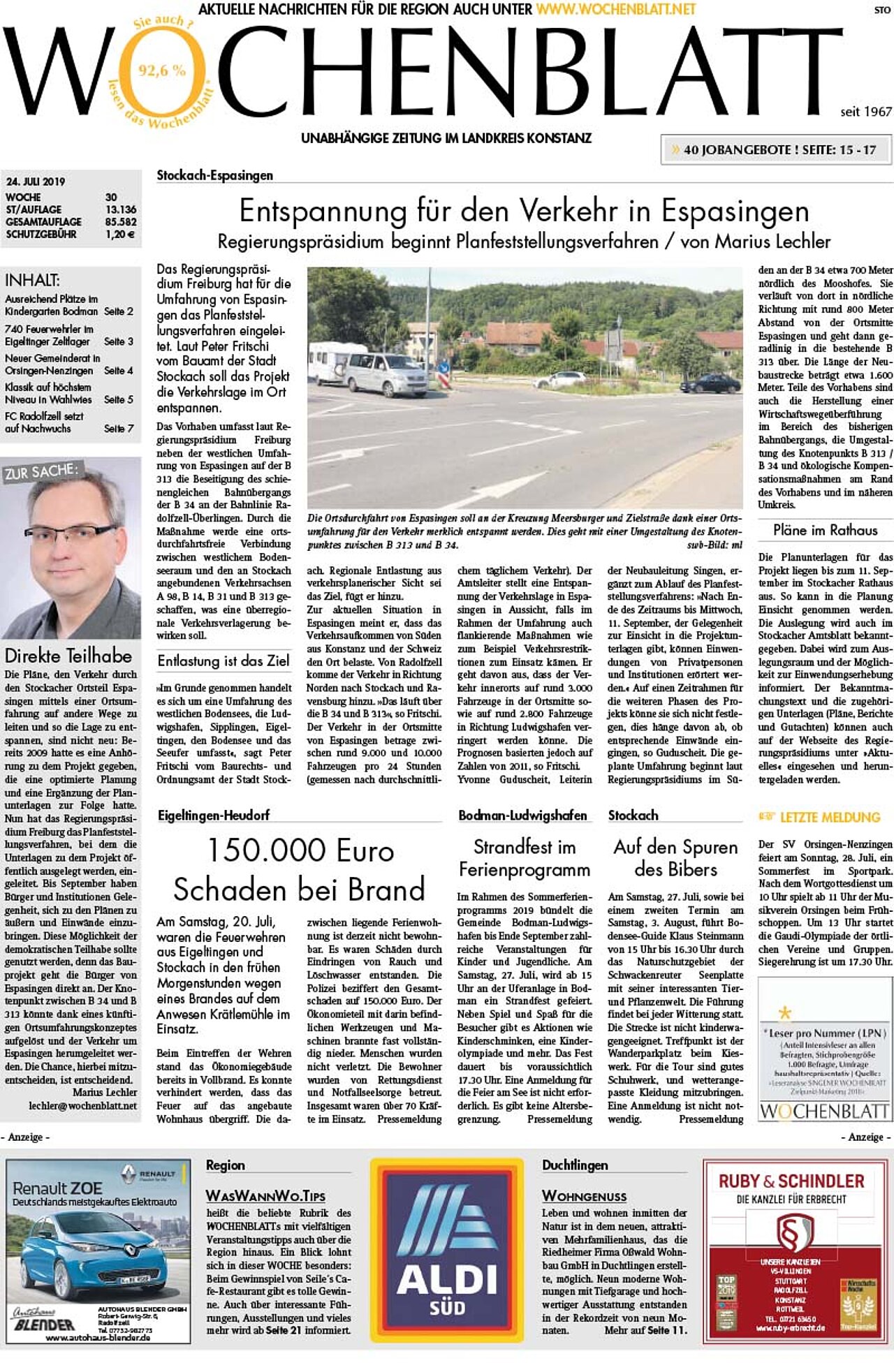 Ausgabe 30 vom 24. Juli 2019