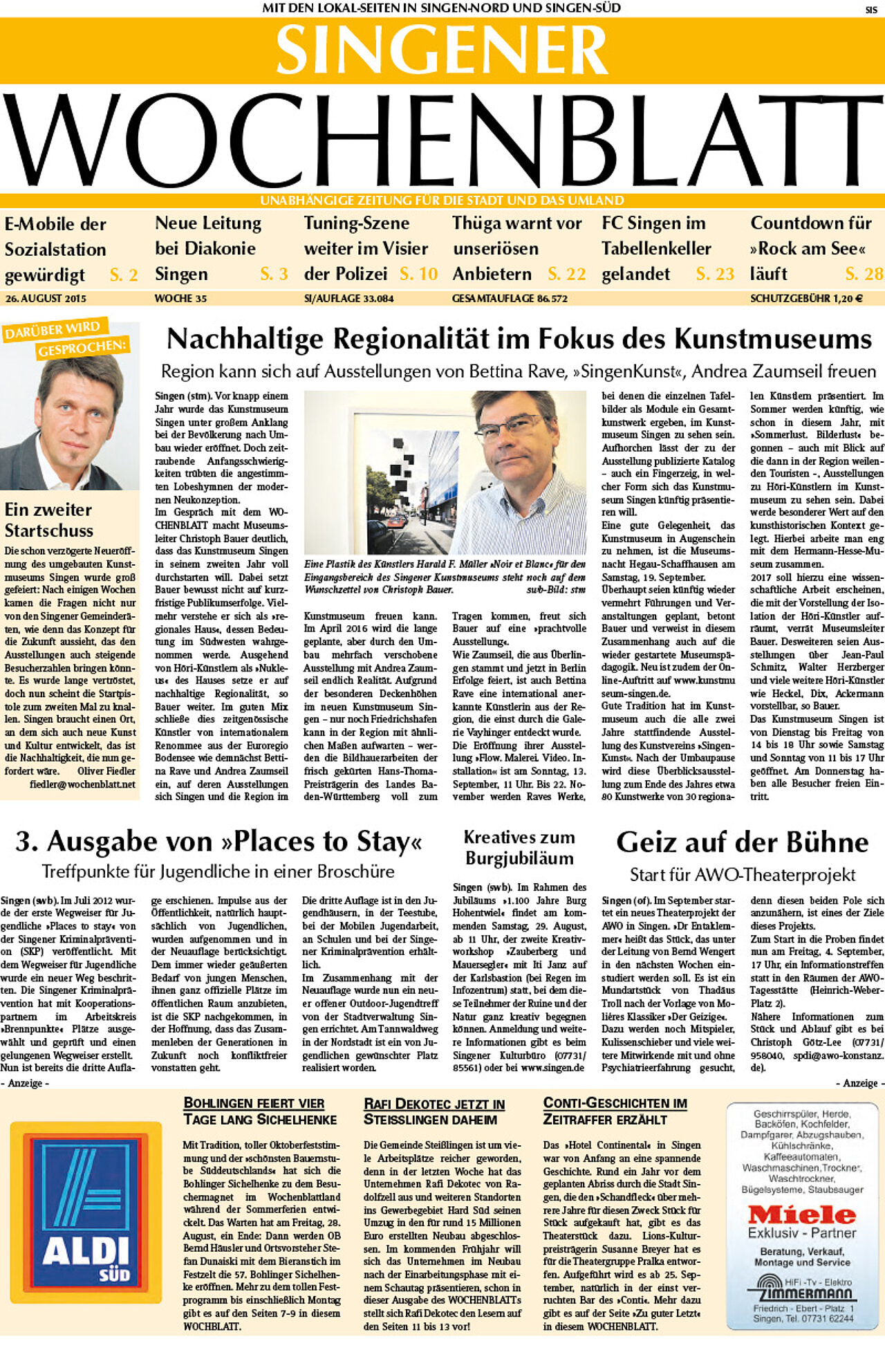 Ausgabe 35 vom 26. August 2015