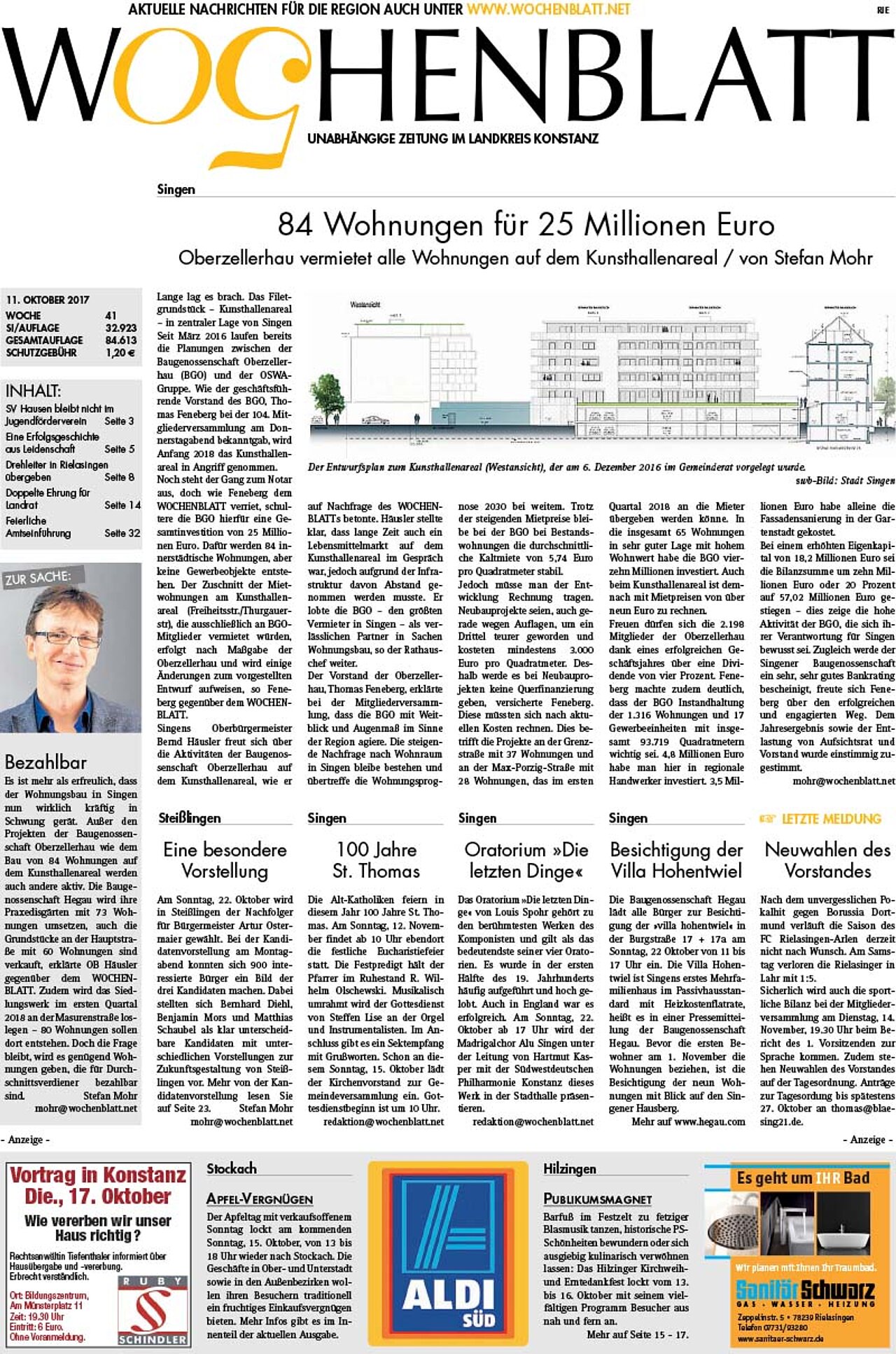 Ausgabe 41 vom 11. Oktober 2017