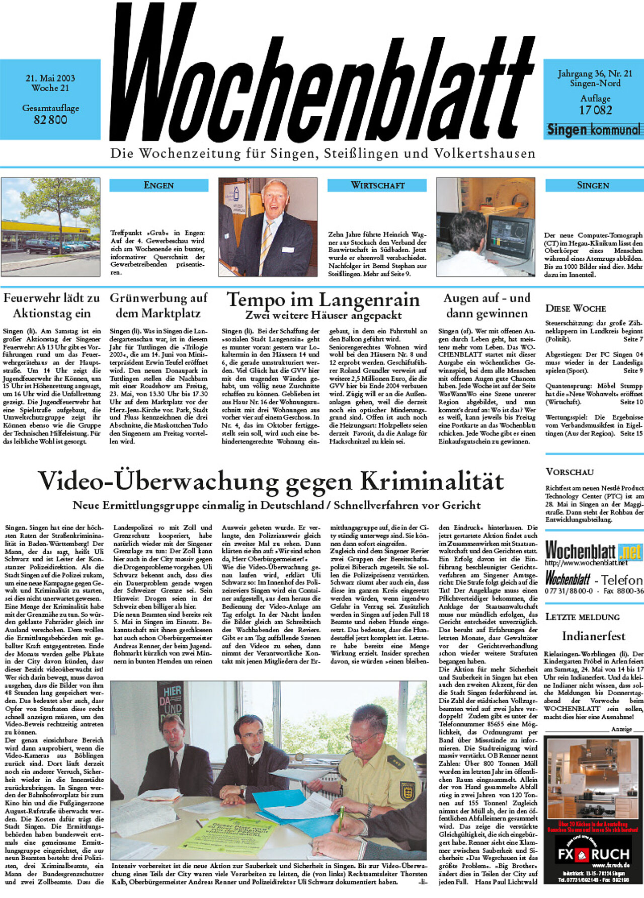 Ausgabe 21 vom 21. Mai 2003