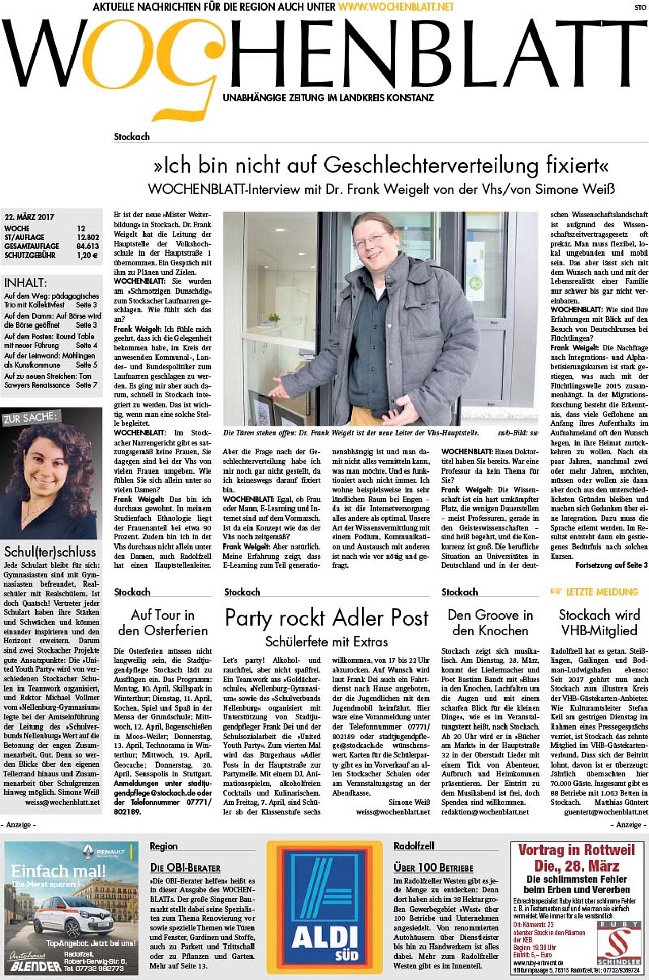 Ausgabe 12 vom 22. März 2017
