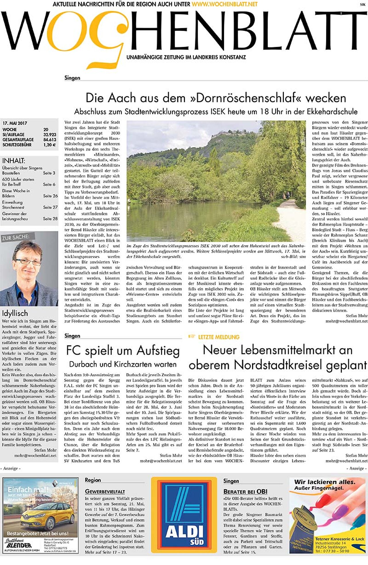 Ausgabe 20 vom 17. Mai 2017
