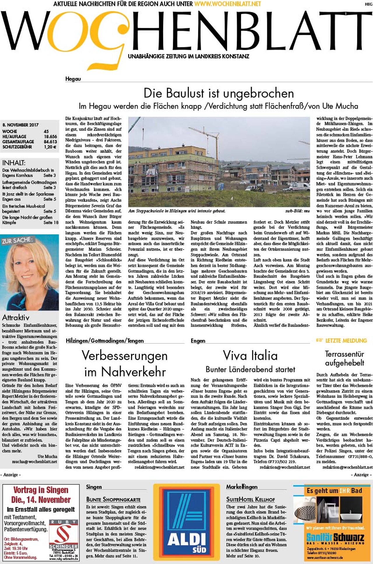 Ausgabe 45 vom 08. November 2017