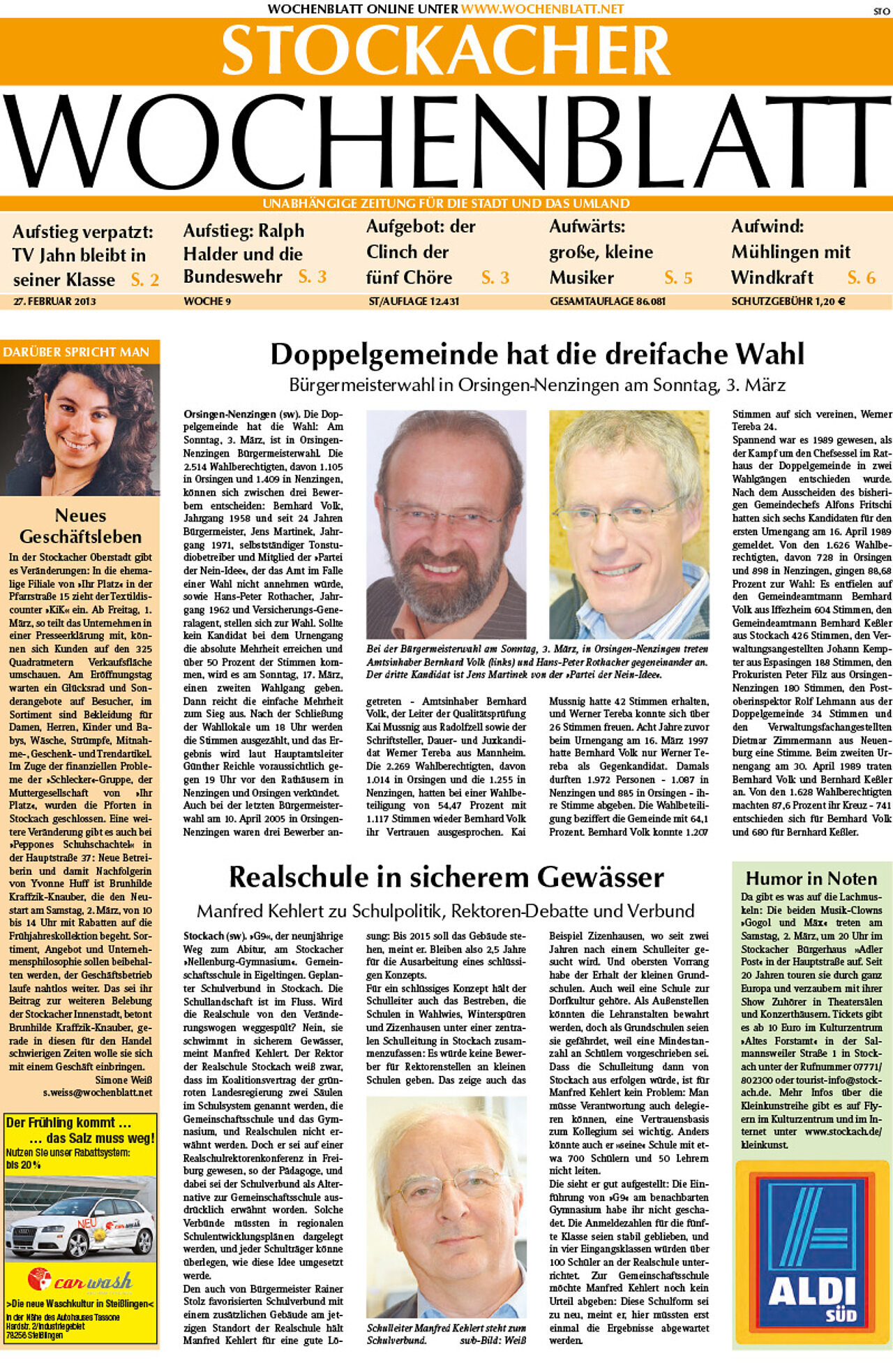 Ausgabe 09 vom 27. Februar 2013