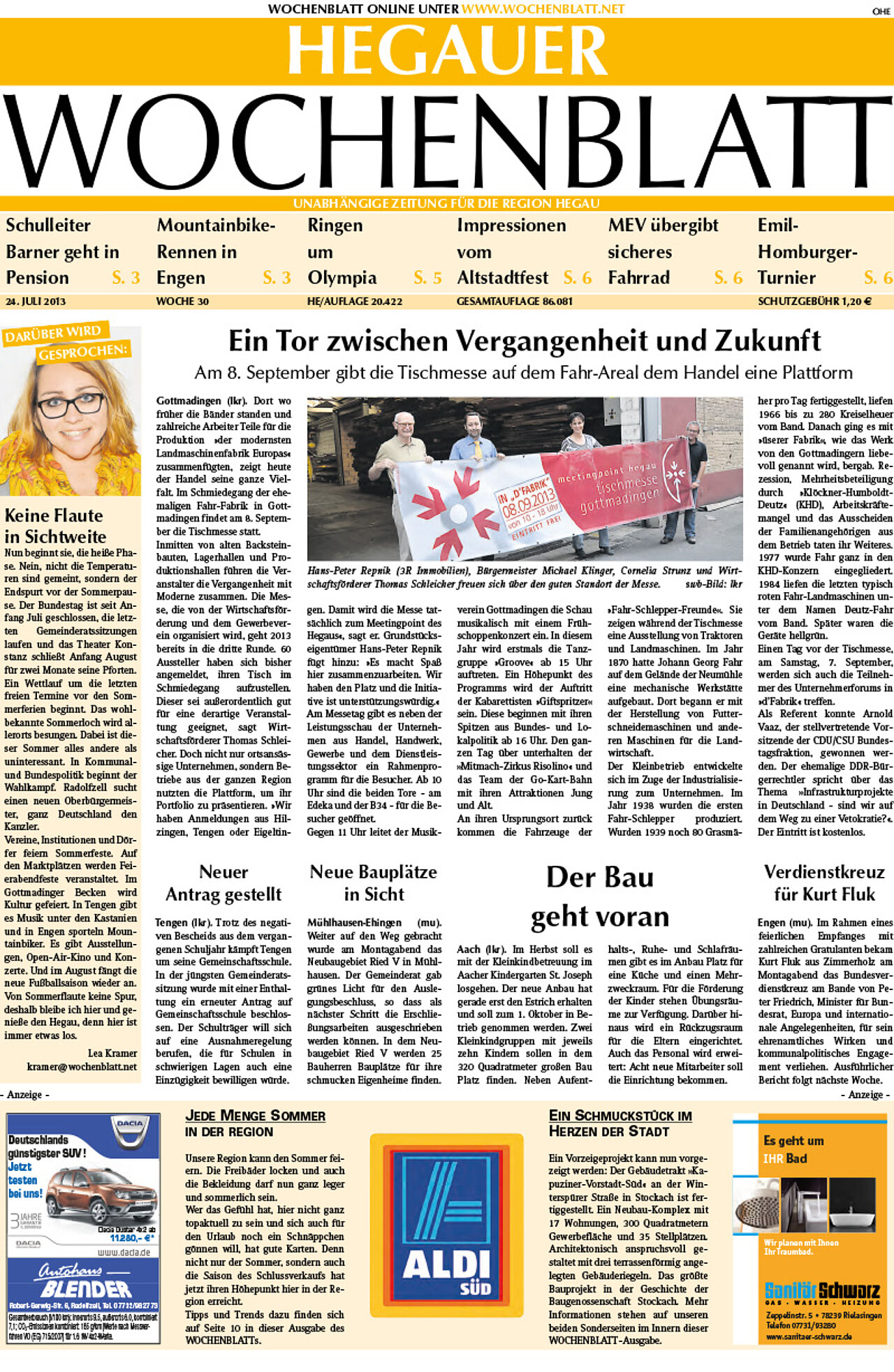 Ausgabe 30 vom 24. Juli 2013