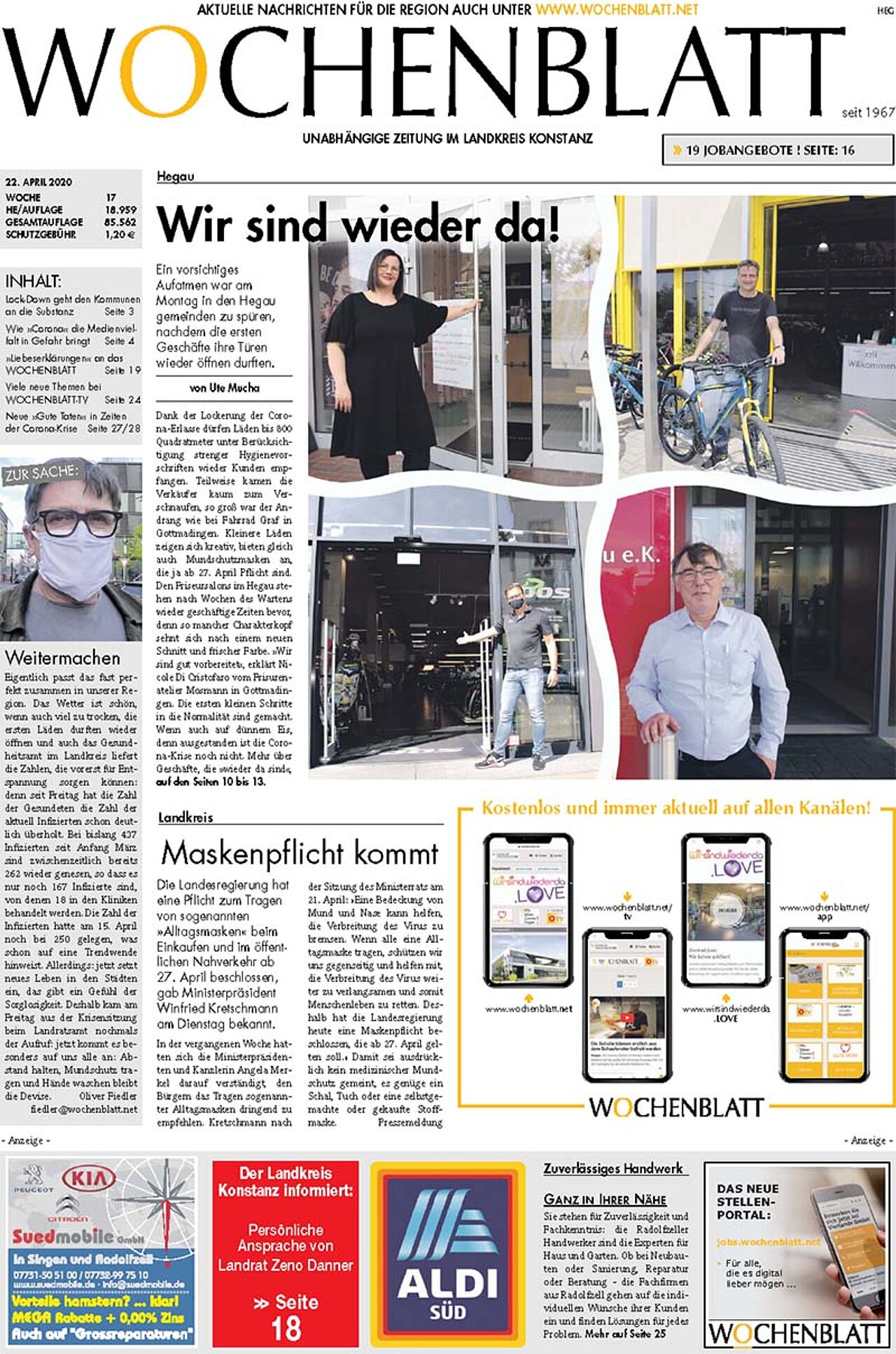 Ausgabe 17 vom 22. April 2020