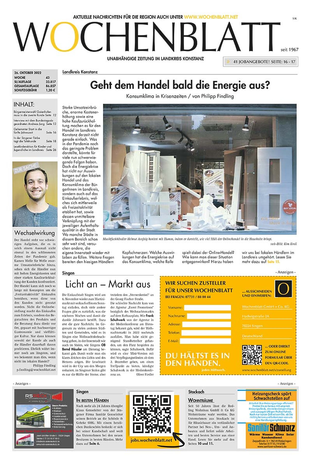 Ausgabe 43 vom 26. Oktober 2022