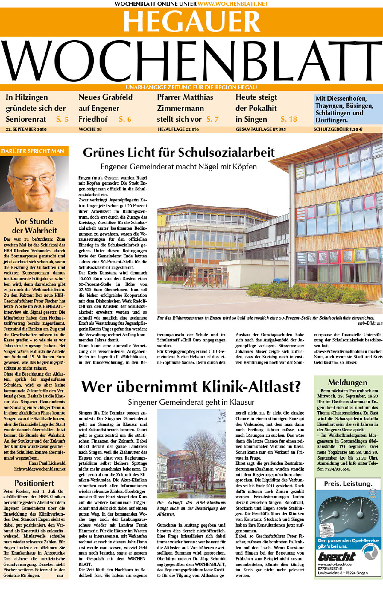 Ausgabe 38 vom 22. September 2010