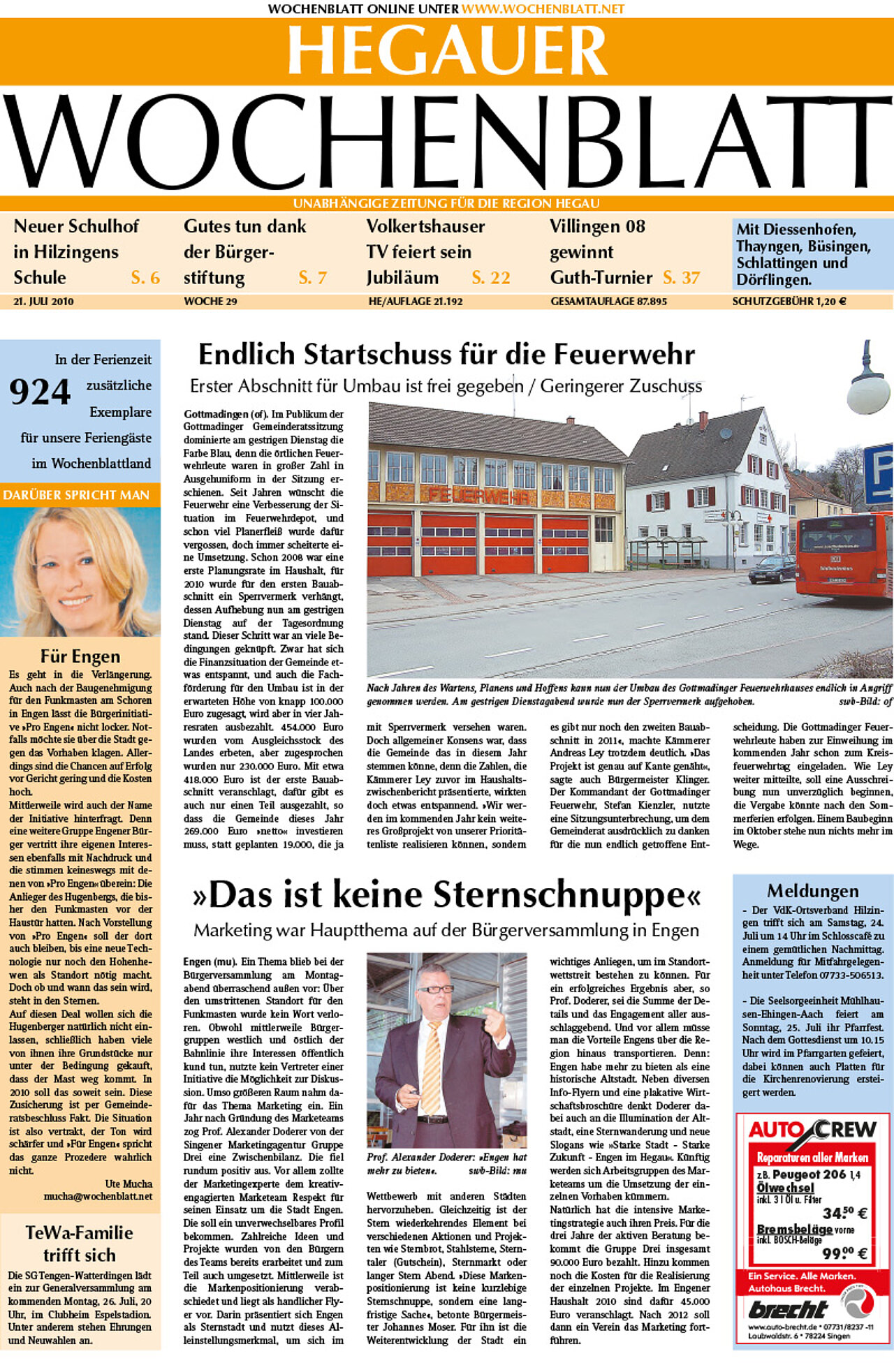 Ausgabe 29 vom 21. Juli 2010