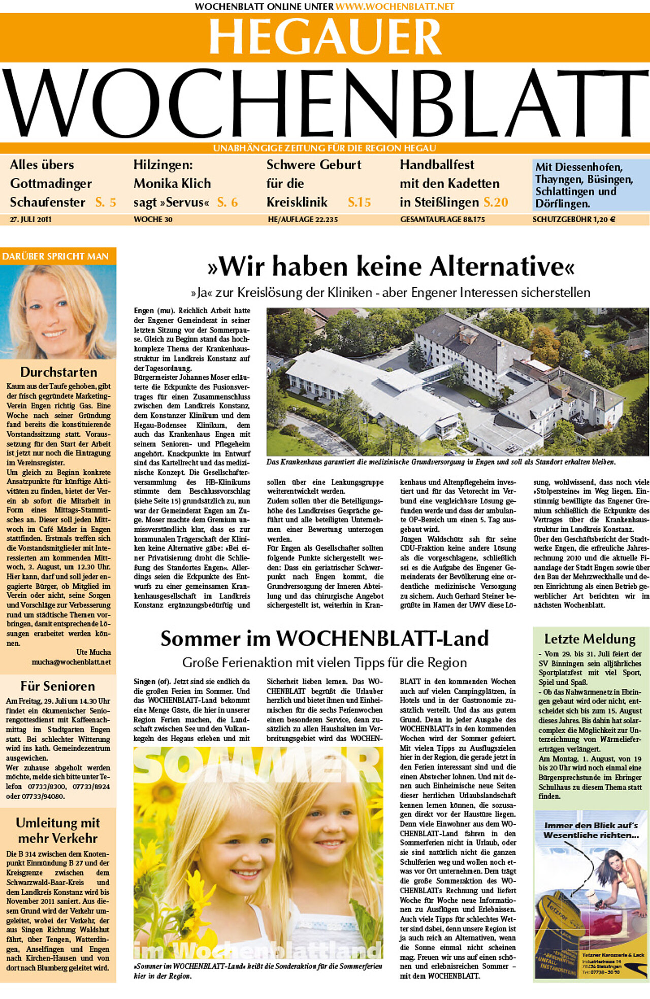 Ausgabe 30 vom 27. Juli 2011